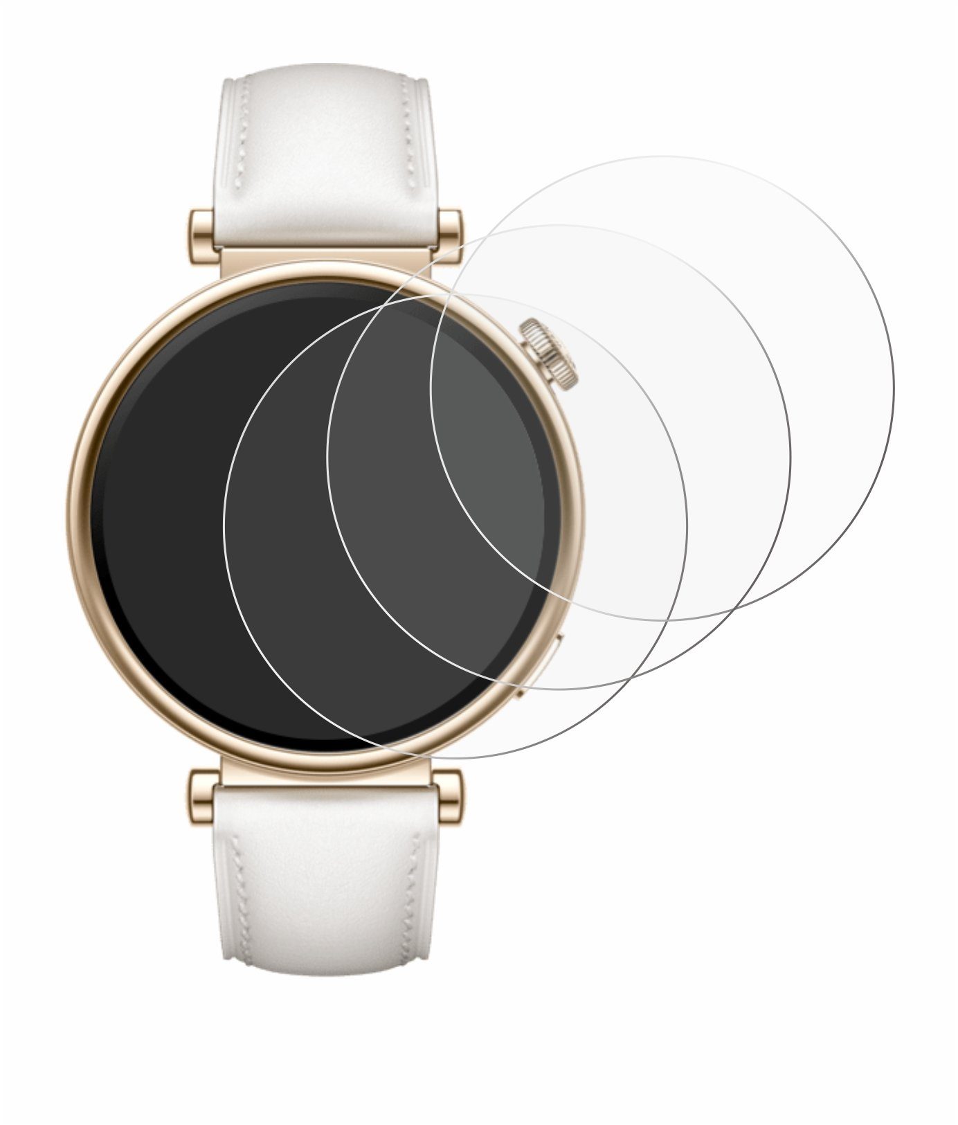 Savvies Schutzfolie für Huawei Watch GT 4 (41mm), Displayschutzfolie, 6  Stück, Folie klar