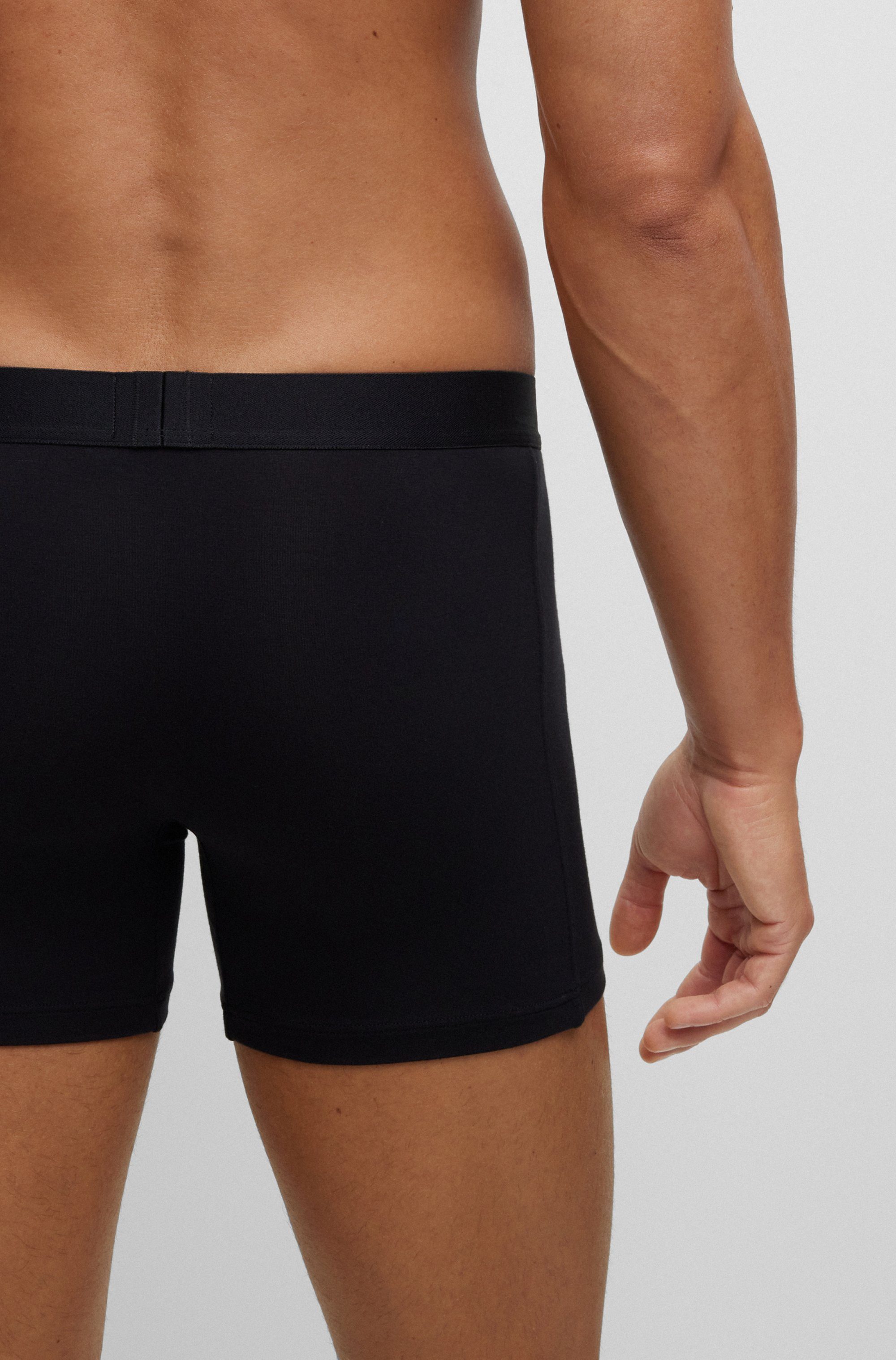 BOSS Boxer Boxer 2P UltraSoft (Packung, 2-St., 2er Pack) mit tonalem BOSS Logo-Elastikbund