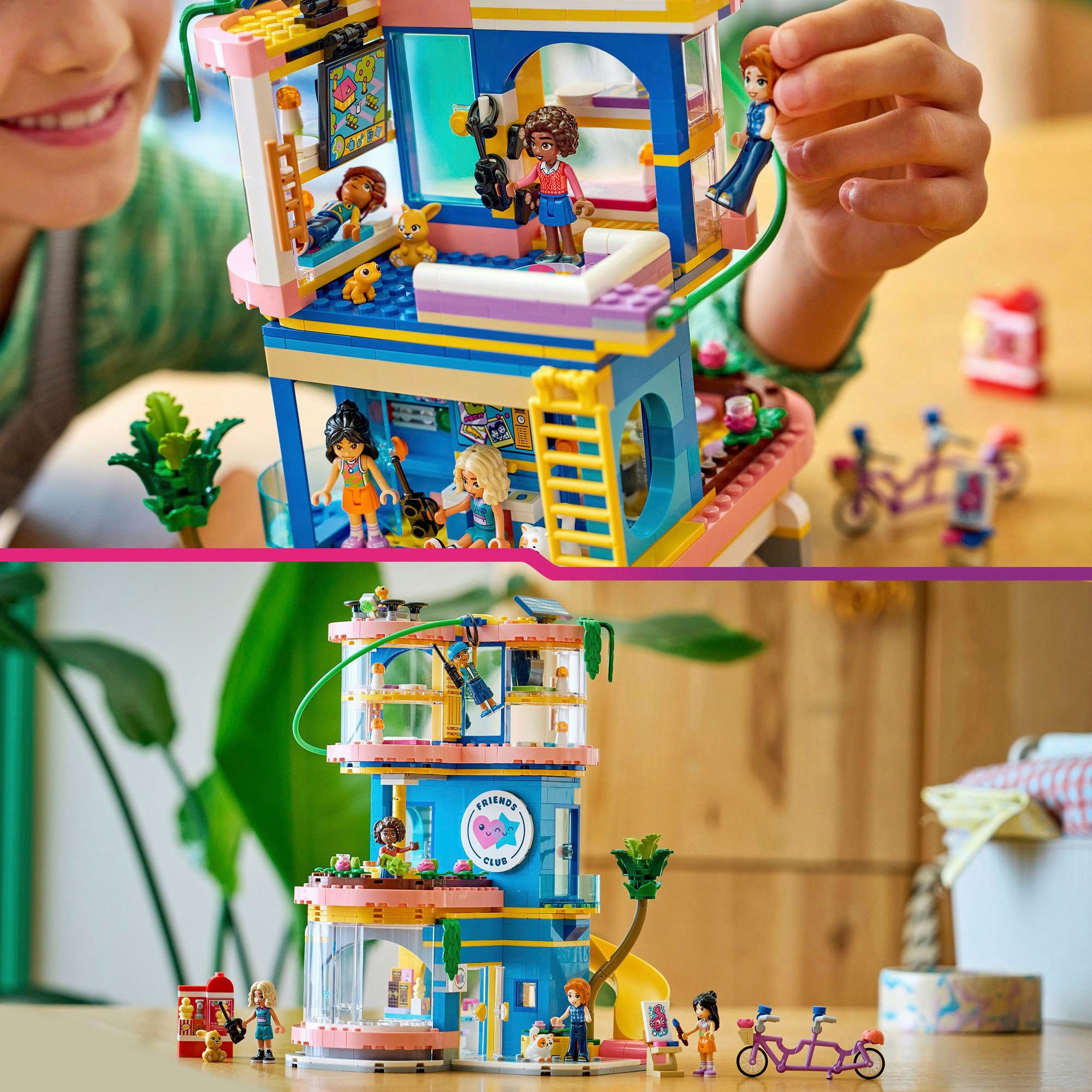 LEGO® Heartlake City Clubhaus der Freunde (42689), LEGO Friends Konstruktionsspielsteine, (794 St), Made in Europe
