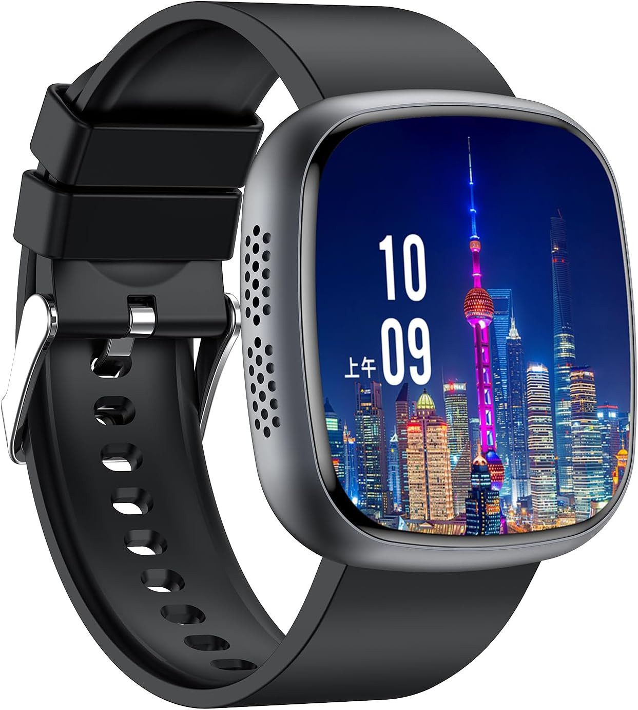 Knauermann NEO 2 Smartwatch (android ios), Gesundheits Smartwatch EKG Notruffunktion und langer Akkulaufzeit