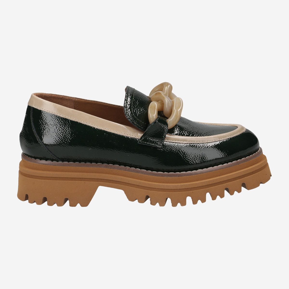 Maripé TOSCA Var. 6, Slipper & Mokassin in Grün, dunkel für Damen Slipper