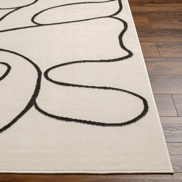 Teppich Modern, Surya, rechteckig, Höhe: 11 mm, Skandi Design, Modern Boho Kurzflor Wohnzimmerteppich, Schlafzimmer