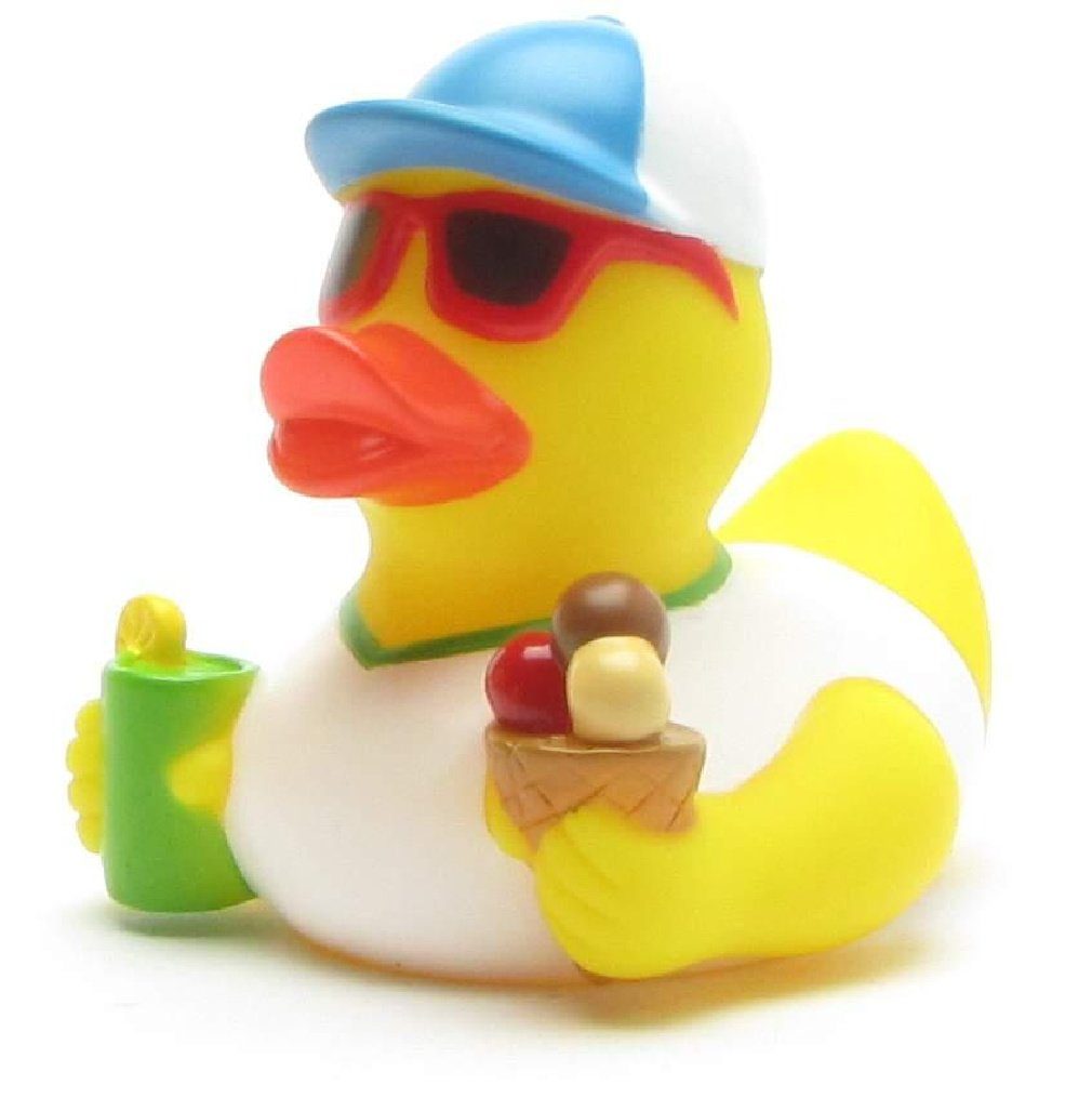 Duckshop Badespielzeug Quietscheente Holliday - Badeente | Badewannenspielzeug