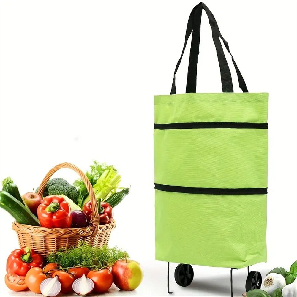Einkaufstrolley-Tasche, Grün Tragbare TUABUR Einkaufstrolley Haushaltsbedarf