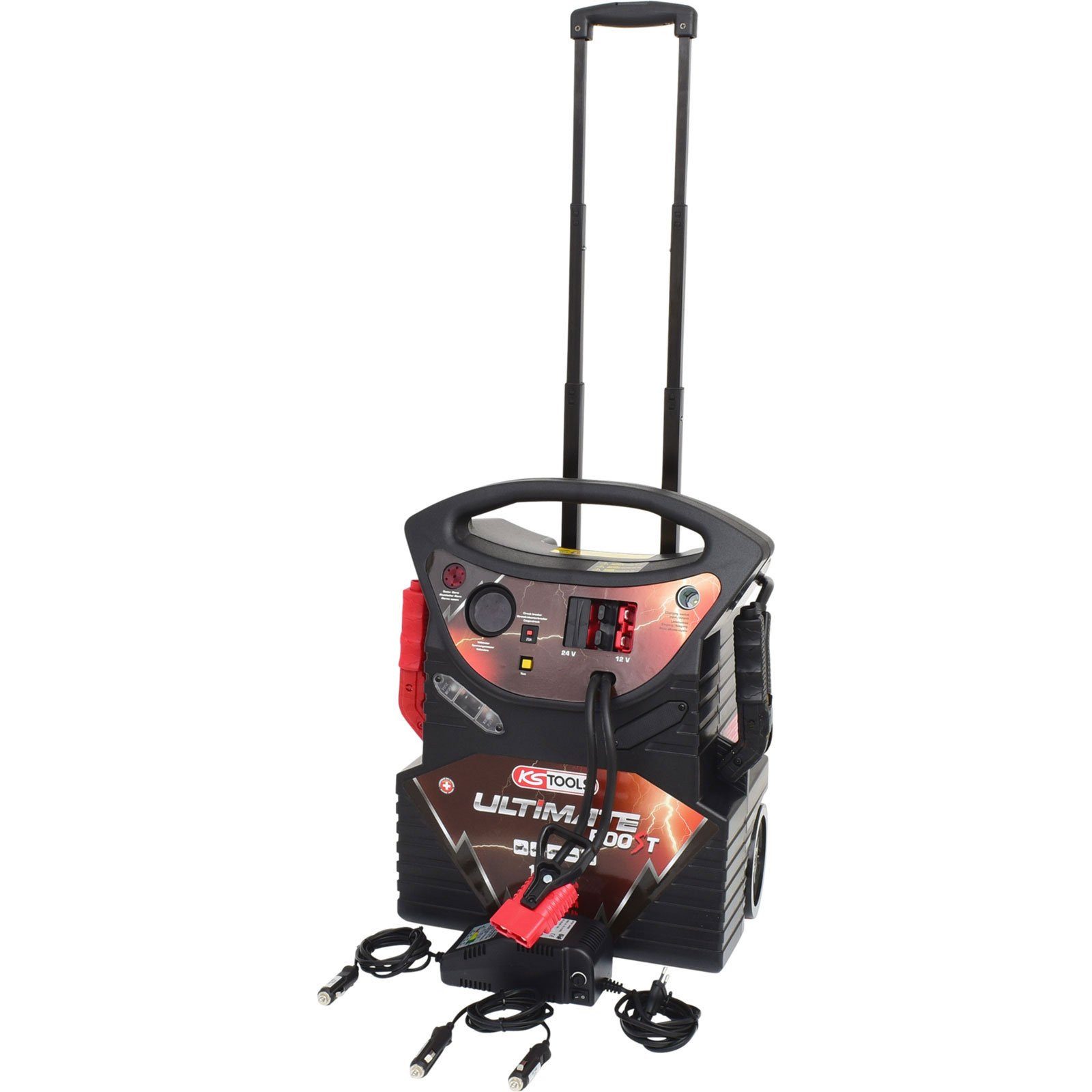 KS Tools Montagewerkzeug KS TOOLS 12 V + 24 V Batterie-Booster mobiles Starthilfegerät 234...