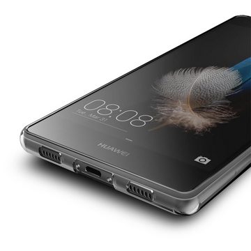 CoolGadget Handyhülle Transparent Ultra Slim Case für Huawei P8 Lite 5 Zoll, Silikon Hülle Dünne Schutzhülle für Huawei P8 Lite Hülle