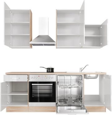 Flex-Well Küche Florenz, wahlweise mit E-Geräten, Gesamtbreite 220 cm