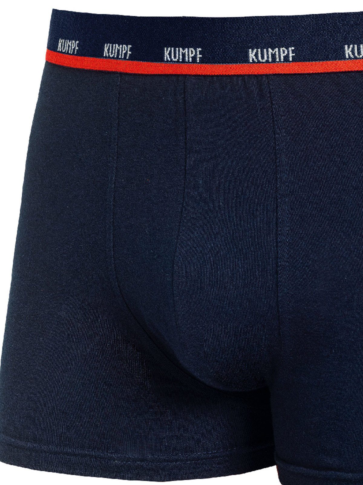 Herren 3-St) 3er Cotton Retro navy Pack Materialmix KUMPF Stretch Pants (Packung, Pants Gummibund mit