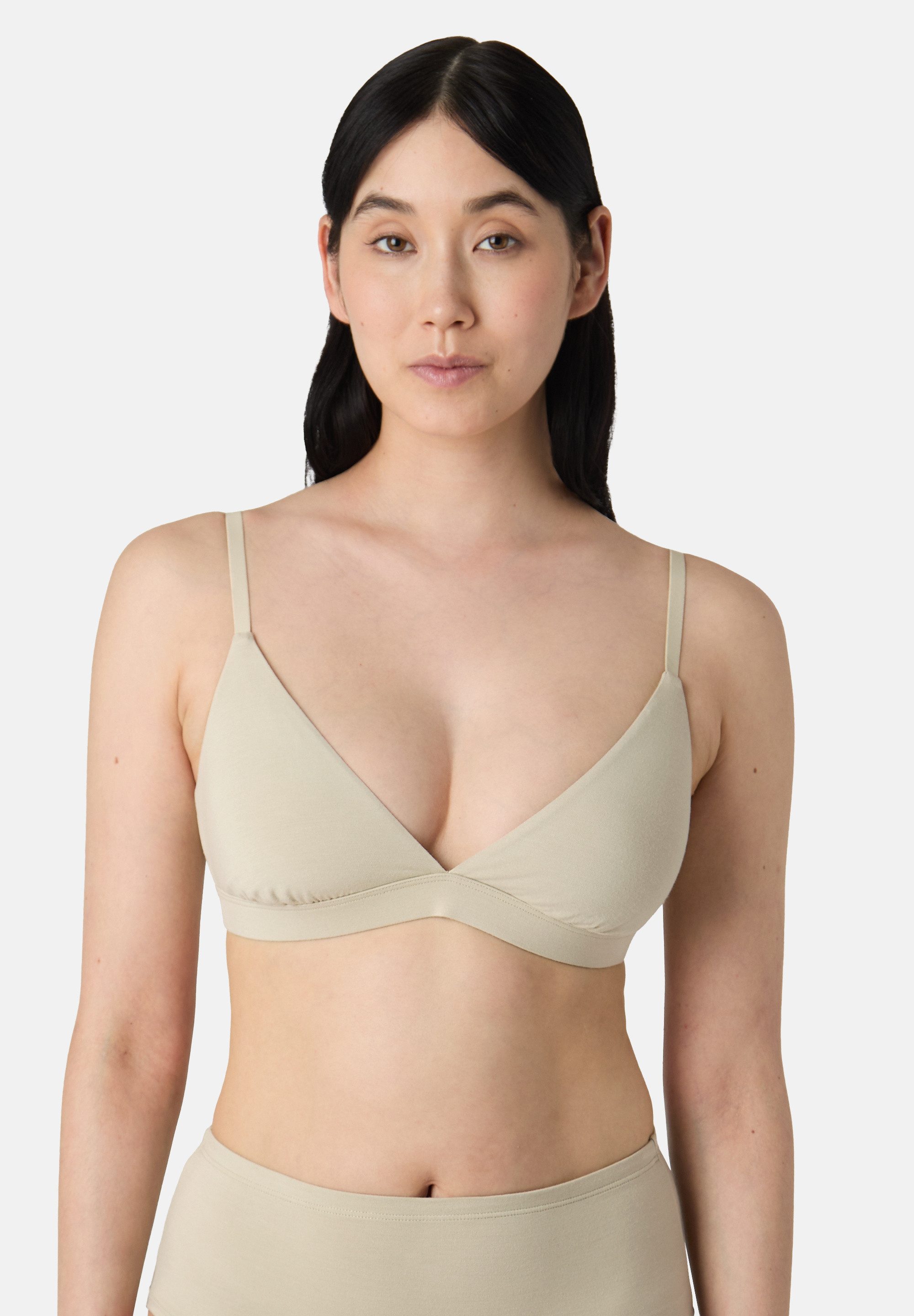 Les Lunes Bralette RORYY Triangle Bralette Bambusviskose, weich, atmungsaktiv, Lingerie, Unterwäsche