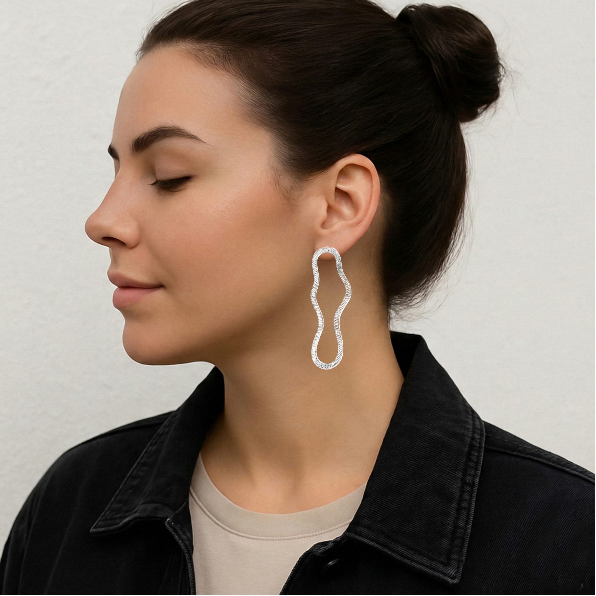 Ella Jonte Paar Ohrstecker, silber lange Ohrringe im urban street style Tre günstig online kaufen