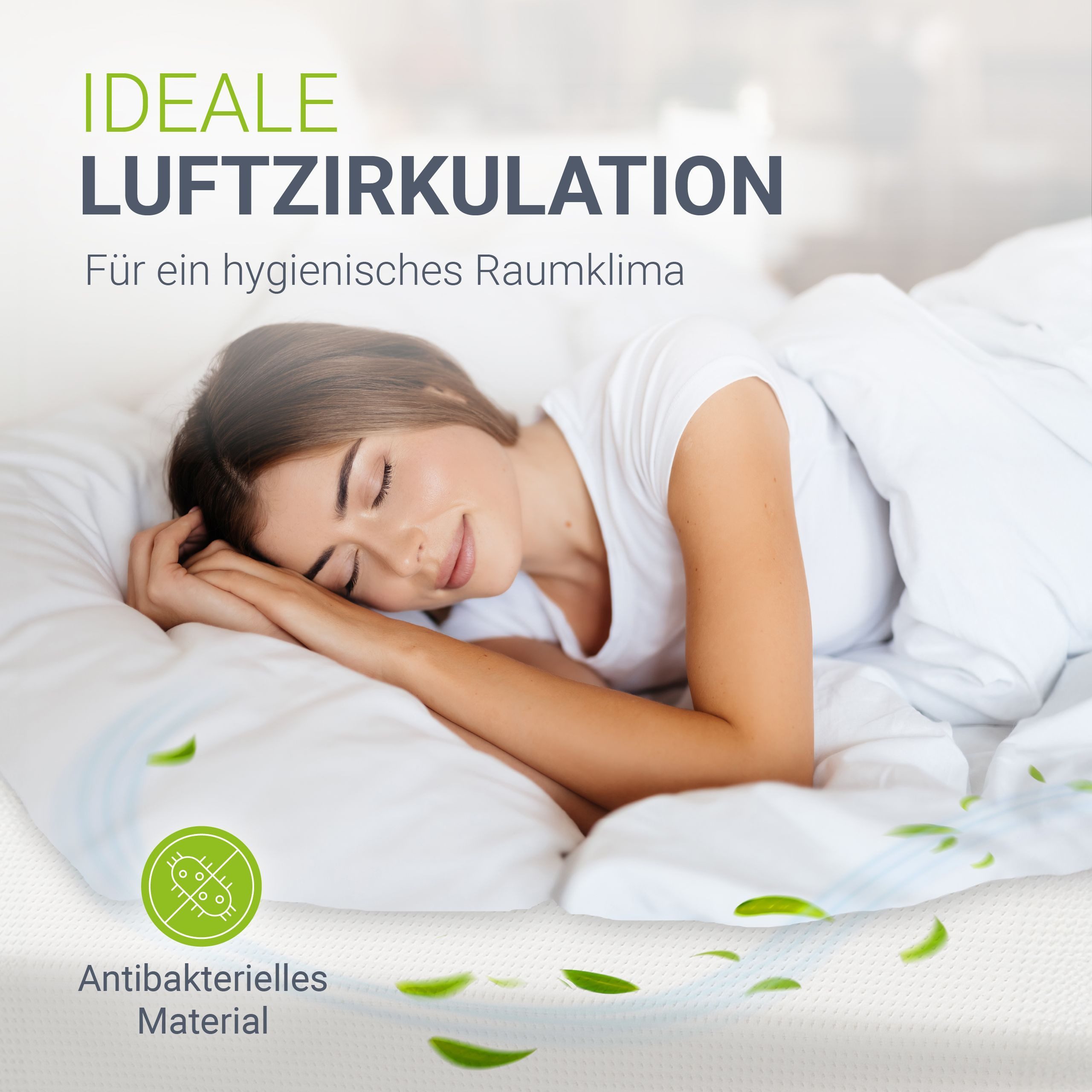 Kaltschaummatratze, Juskys, 10 cm hoch, Gute Luftzirkulation, optimaler Schlafkomfort, leicht und wendig
