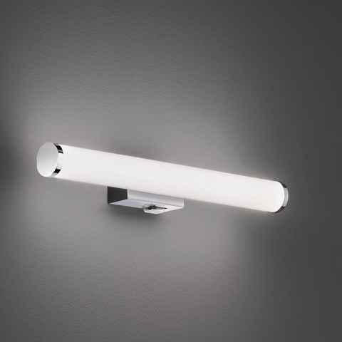 click-licht Spiegelleuchte LED Wandleuchte Mattimo in Chrom und Weiß 4,3W 450lm IP44 404 mm, keine Angabe, Leuchtmittel enthalten: Ja, fest verbaut, LED, warmweiss, Badezimmerlampen, Badleuchte, Lampen für das Badezimmer