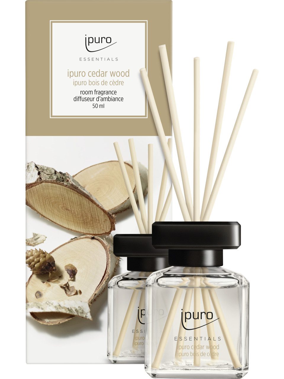 IPURO Duftstäbchen ipuro ESSENTIALS Raumduft Cedar Wood 50 ml