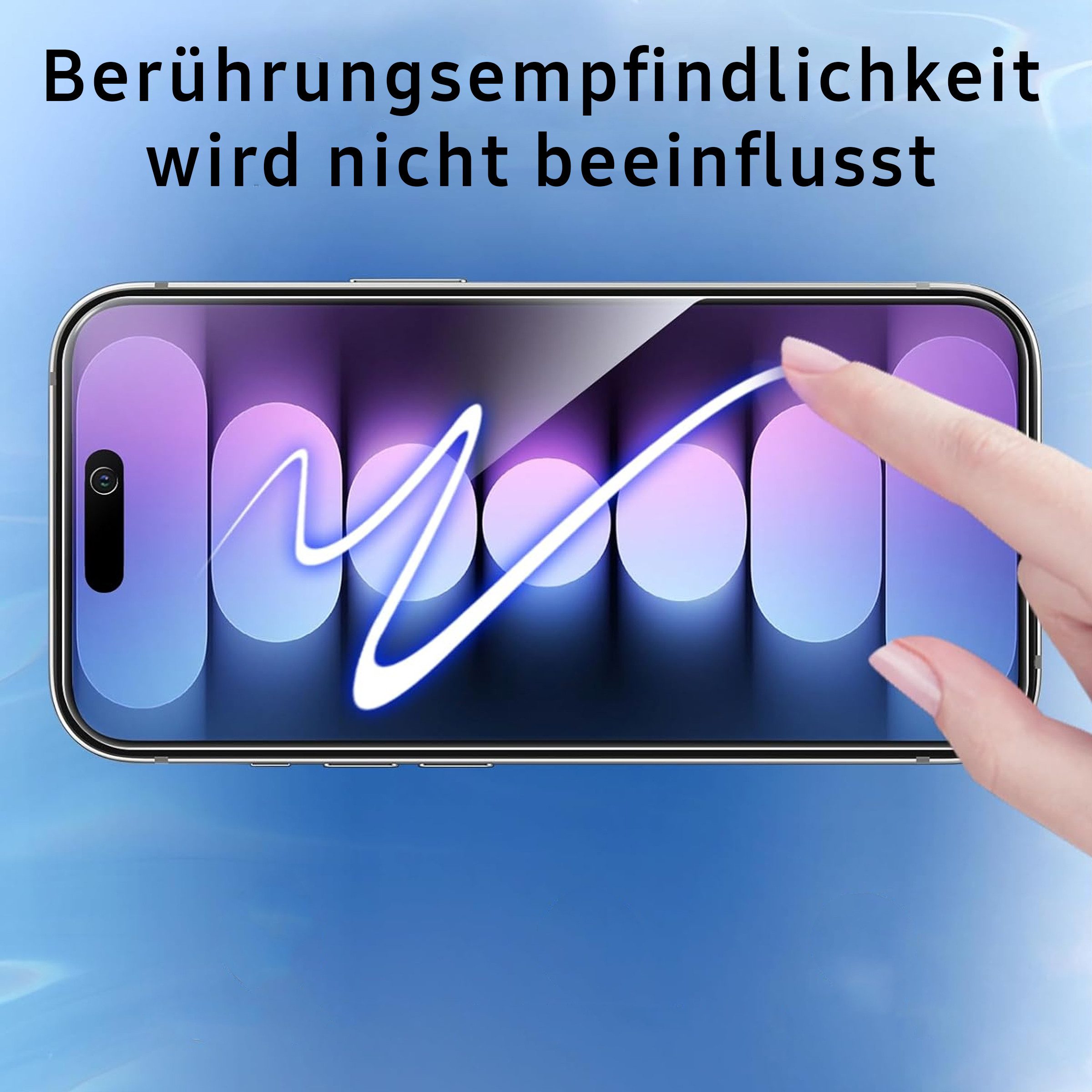 TK-Handel Displayschutzfolie panzerglas 9H Sichtschutz Schutzglas Schutzfolie Glas Folie für iPhone 17 Pro, Displayschutzfolie, Displayschutz, Hartglas, Display – Bild 5 von 5