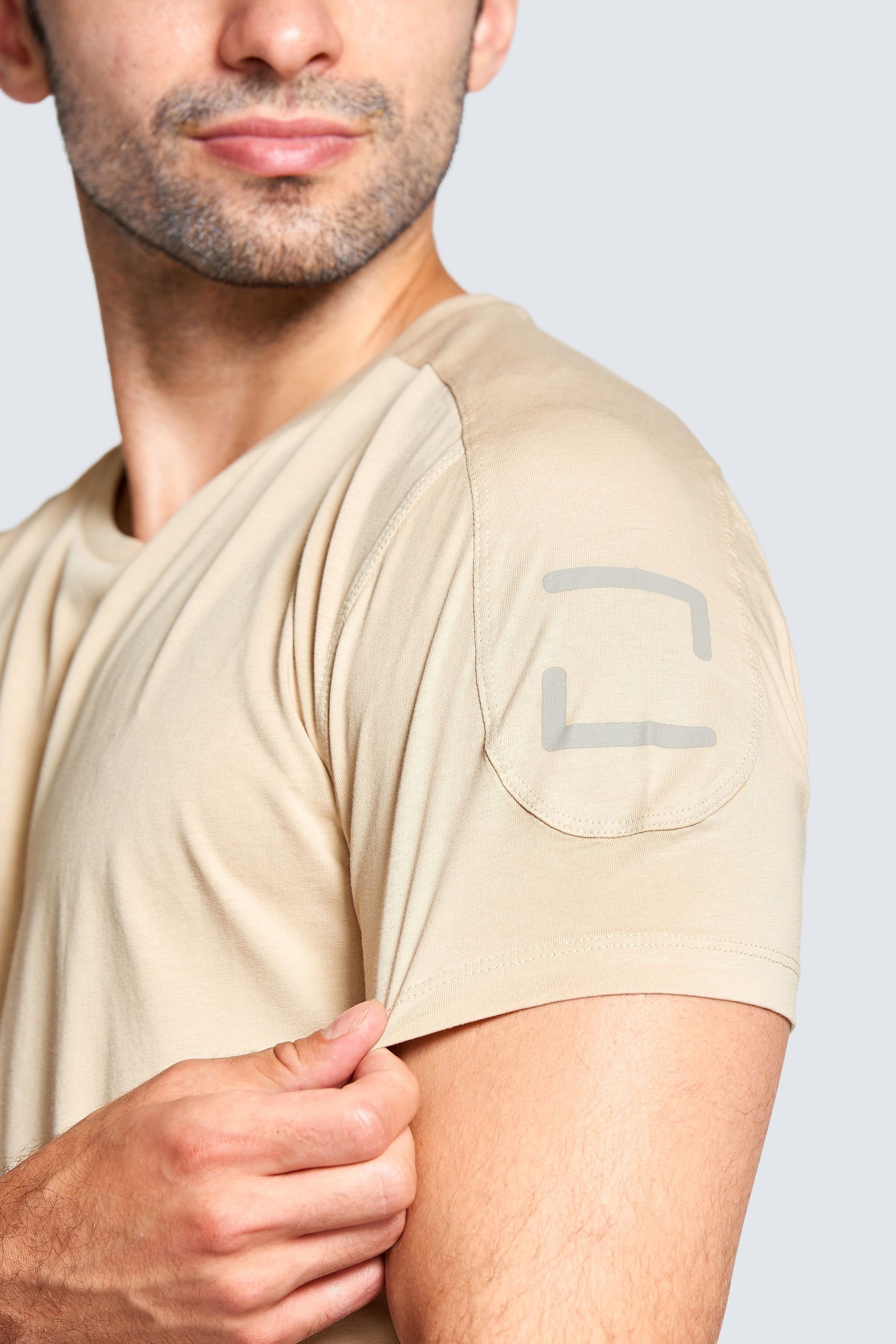 Zhrill Longshirt RAY Sand (0-tlg) T-Shirt