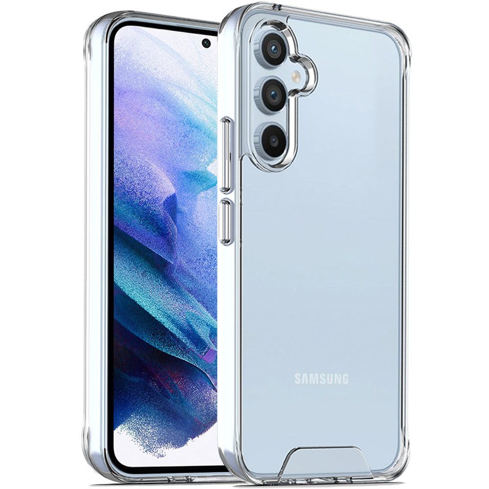 FITSU Handyhülle Transparente Handyhülle für Samsung Galaxy Hülle Slim Case Schutzhülle, Hülle für Samsung Galaxy S24 Ultra, S24, S23, S22, S21, S20, S9, S8