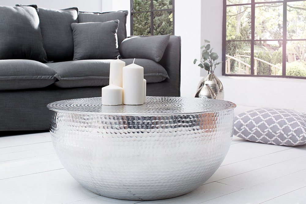 riess-ambiente Couchtisch ORIENT II Ø60cm silber günstig online kaufen