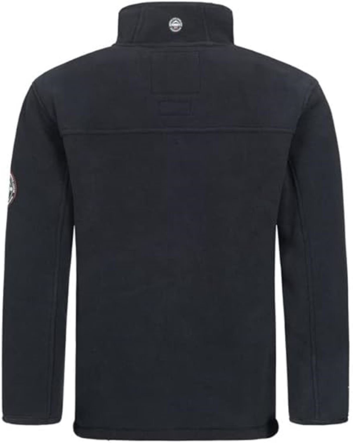 Geographical Norway Fleecejacke Herren Outdoor Jacke brubolt schwarz (1-St) Mit Stehkragen