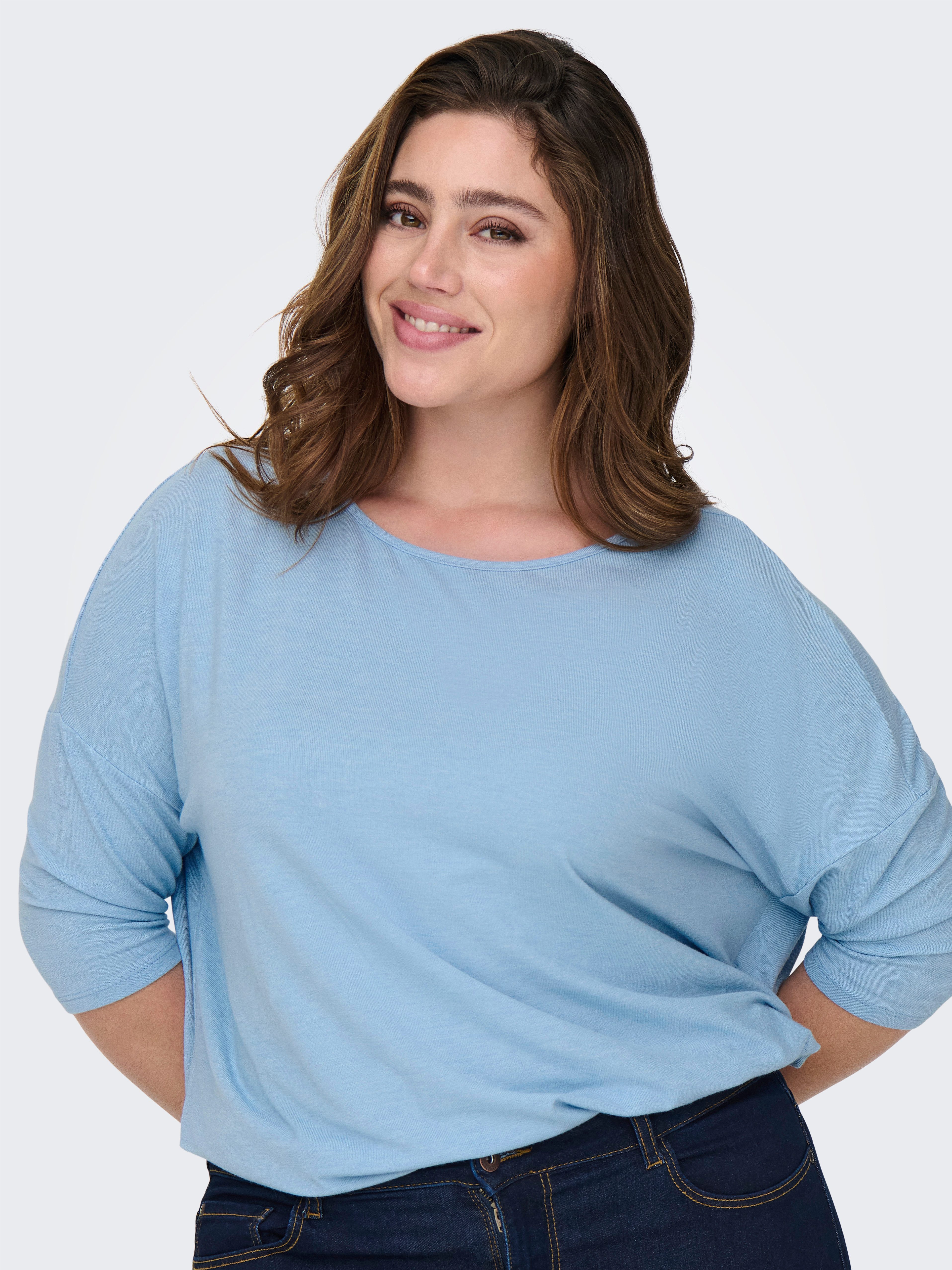 ONLY CARMAKOMA 3/4-Arm-Shirt CARLAMOUR 3/4 TOP günstig online kaufen