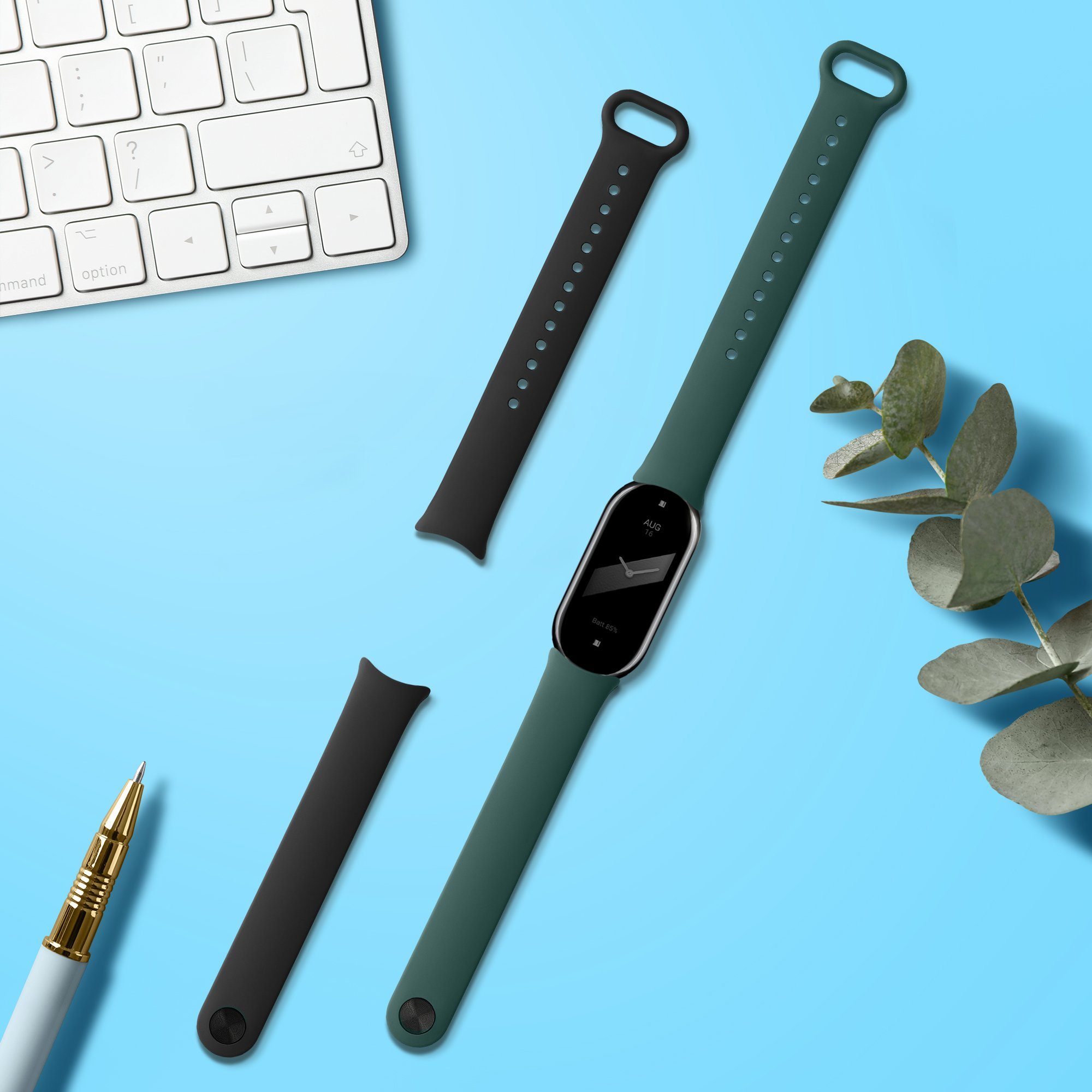 kwmobile Uhrenarmband 2x Sportarmband für Xiaomi günstig online kaufen