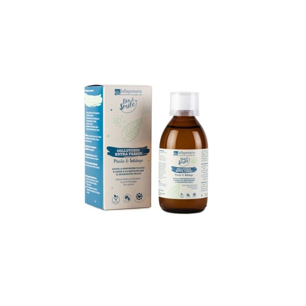 laSaponaria Mundspülung La Saponaria Extra-frisches Mundwasser Minze & Xylitol, (Packung)