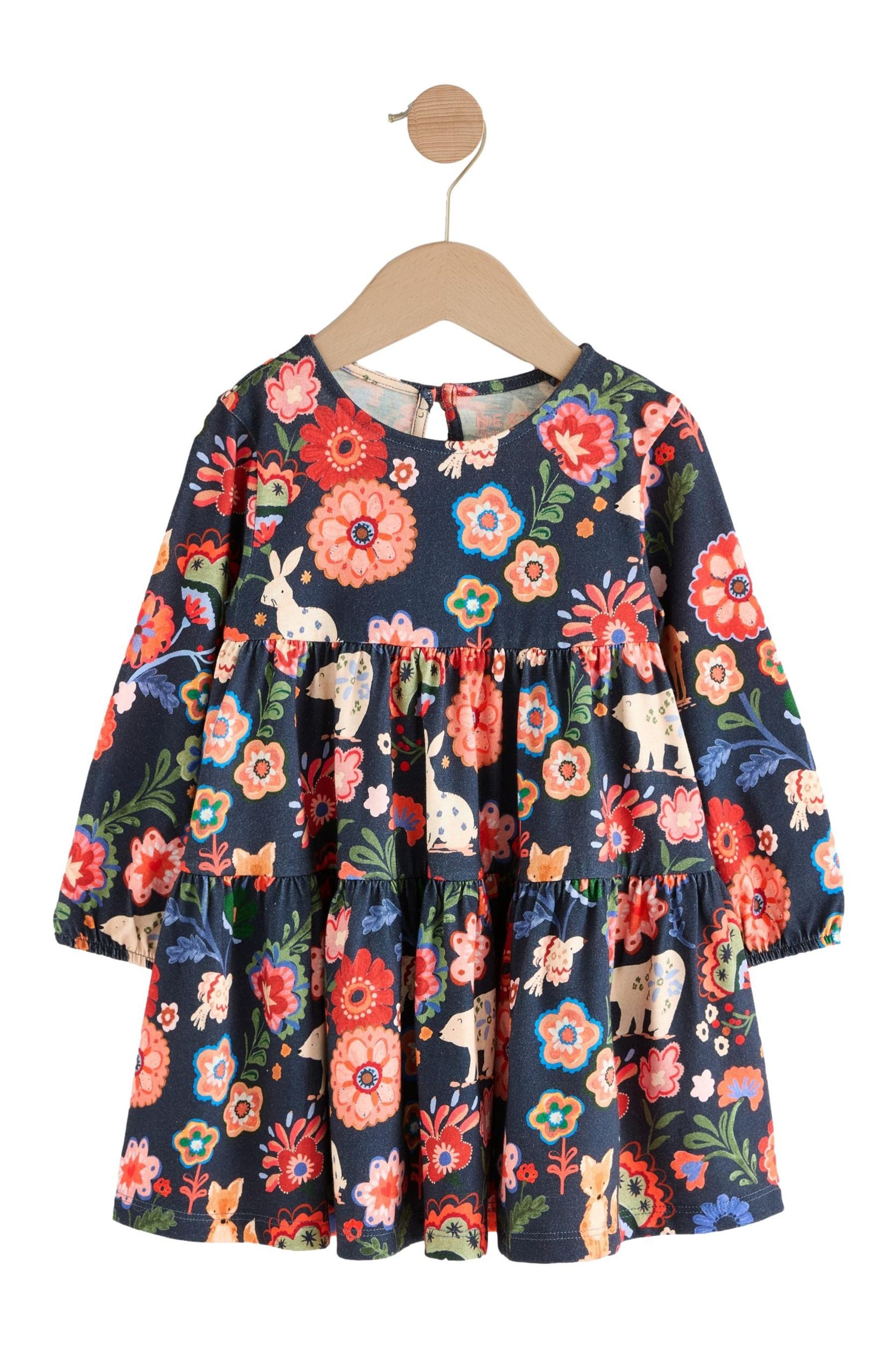 Next Volantkleid Gestuftes Kleid mit langen günstig online kaufen