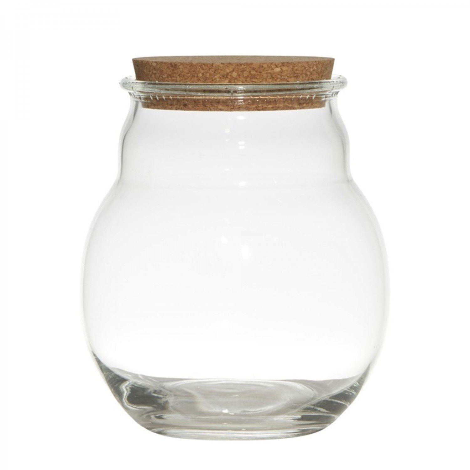 mitienda Vorratsglas Vorratsglas Burbuja 20cm H, Bubble Vase mit Kork