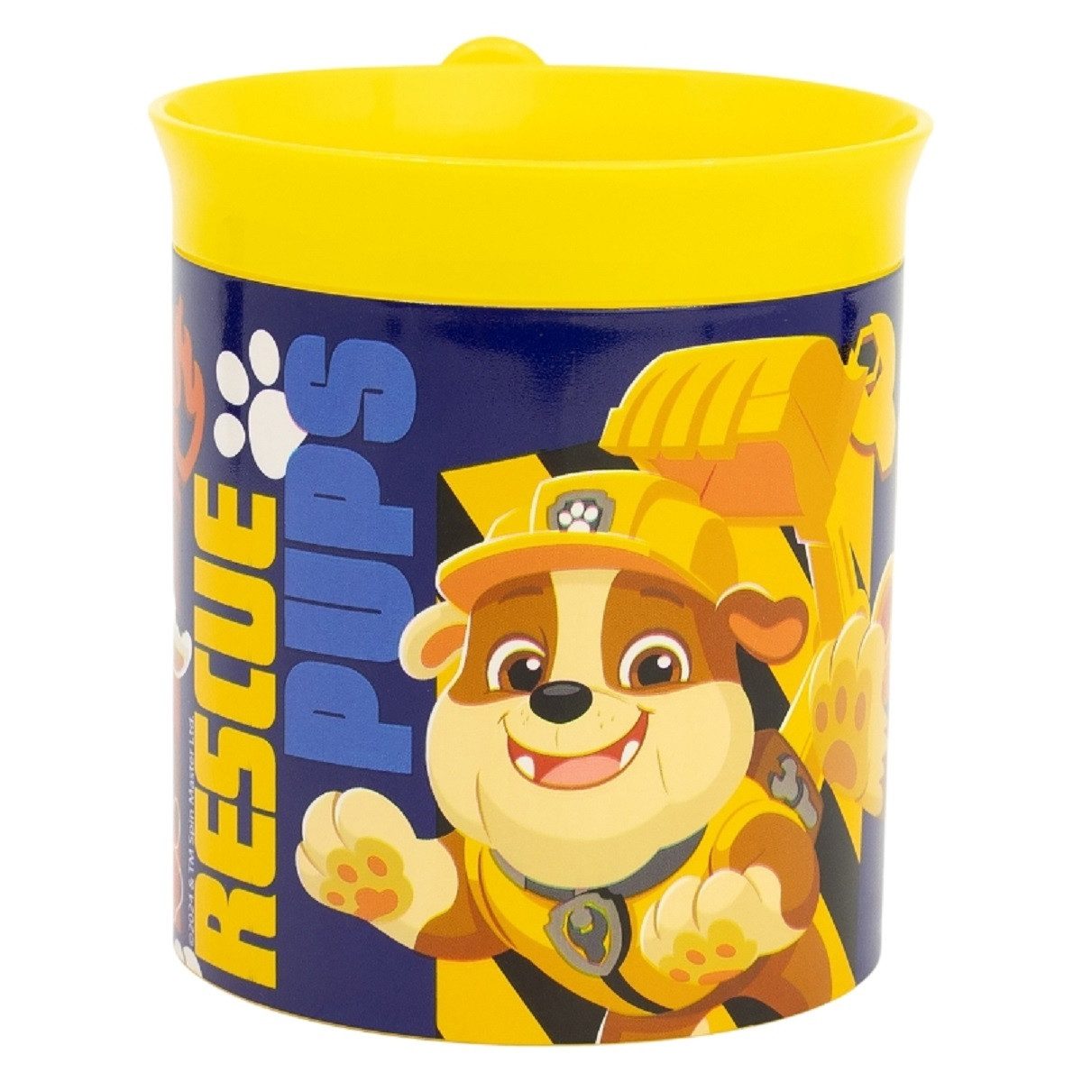 PAW PATROL Becher - Mikrowellengeeigneter Kunststoffbecher 400 ml – für Kinder, 1-tlg., perfekt für zu Hause oder unterwegs