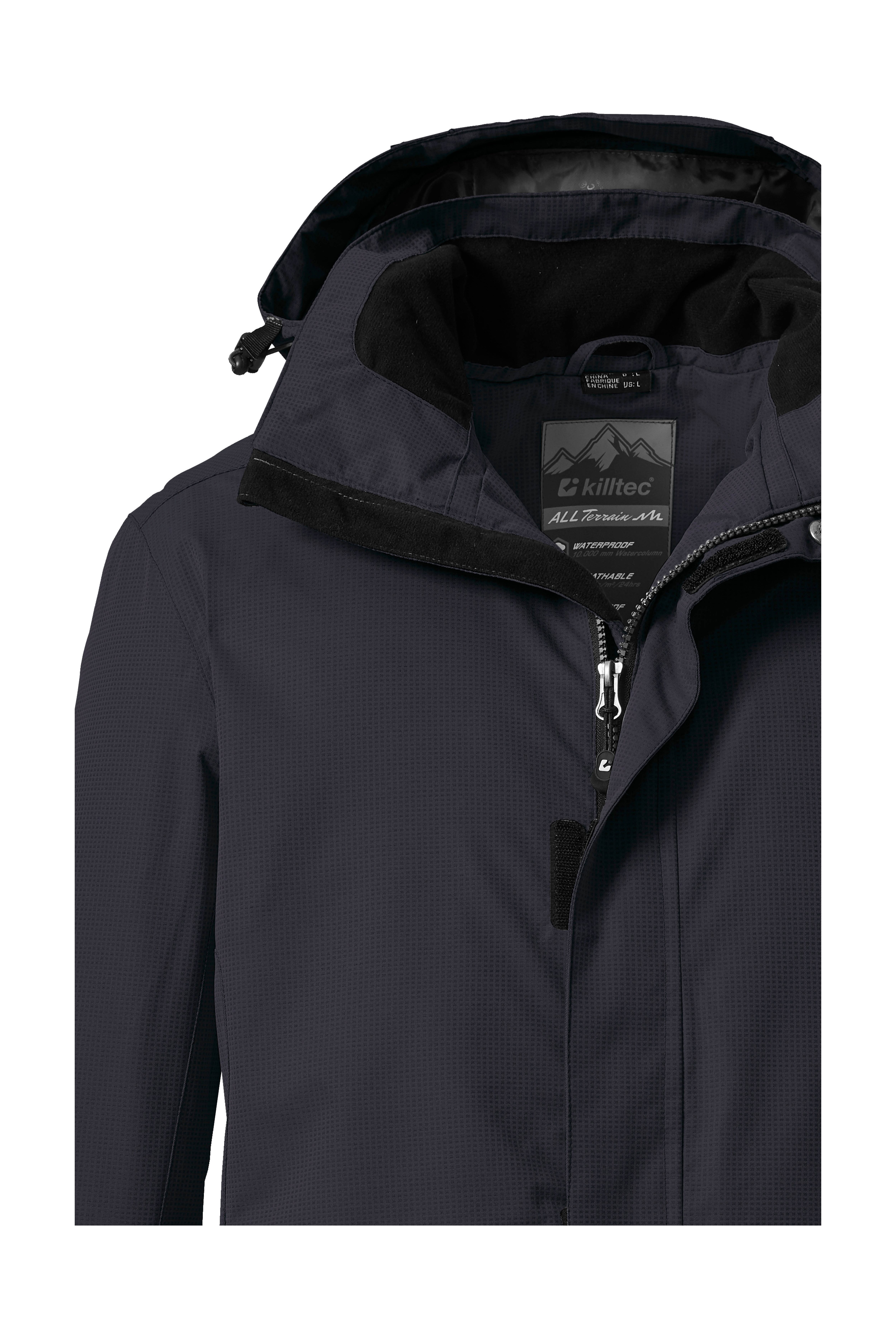 Killtec Outdoorjacke KOS 1 MN JCKT Wind- und wasserdichte Herrenjacke, atmungsaktiv, abnehmbare Kapuze