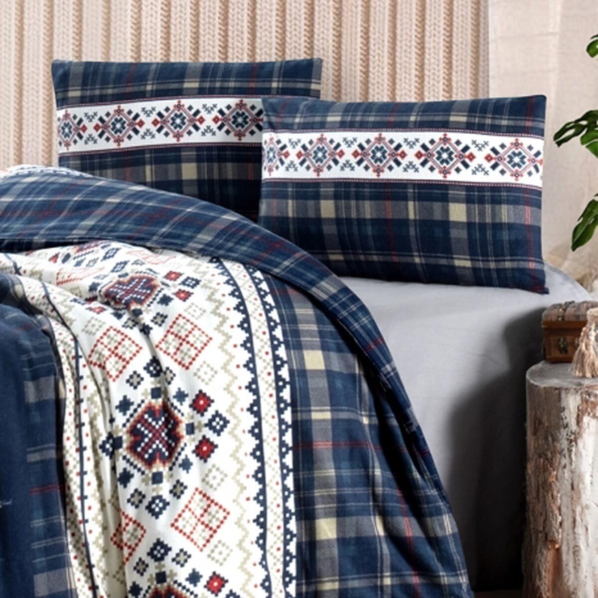 TRAUMSCHLAF Bettwäsche Schneelandschaft, Flanell, 2 teilig, günstig online kaufen