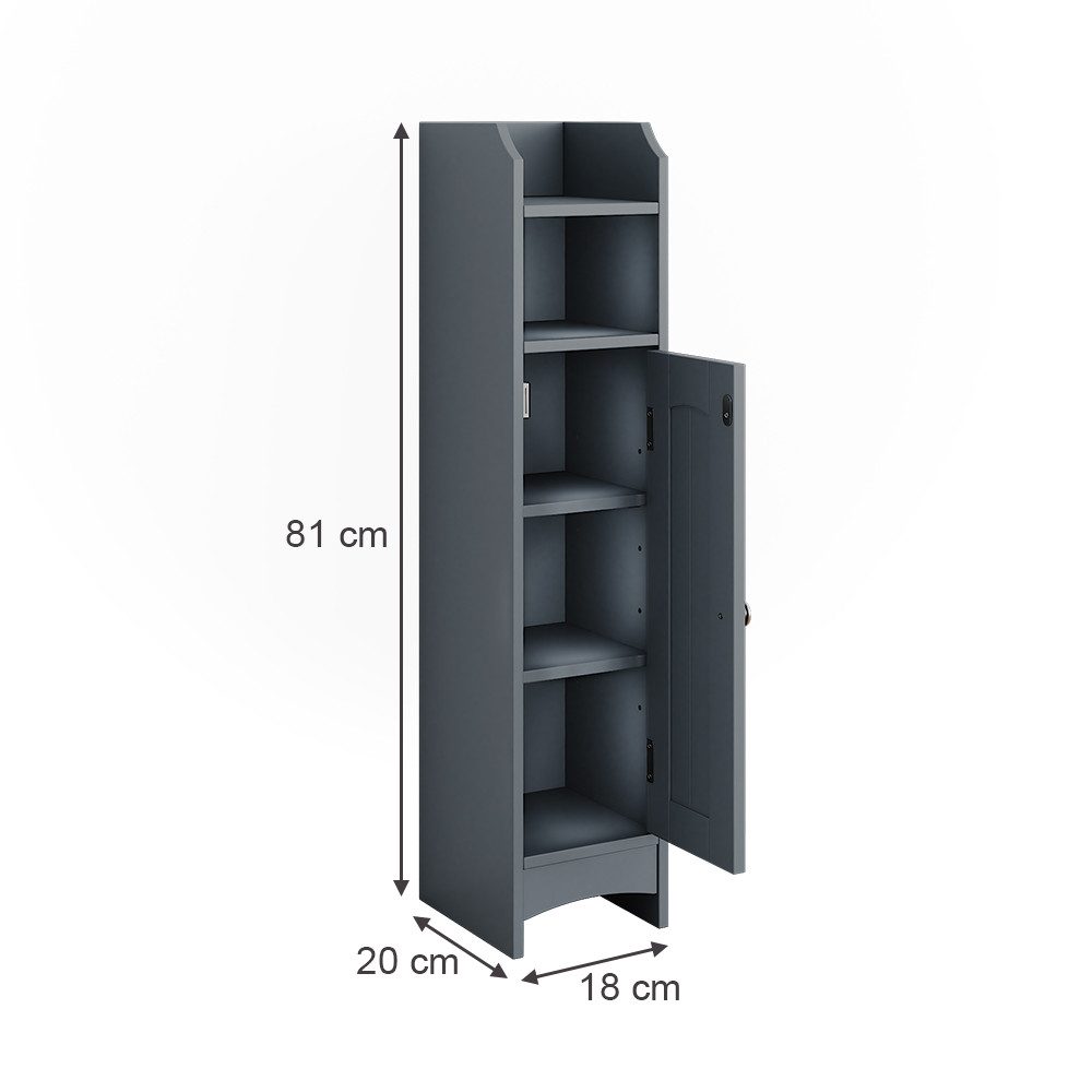 Vicco Midischrank Bianco, Grau, 18 x günstig online kaufen