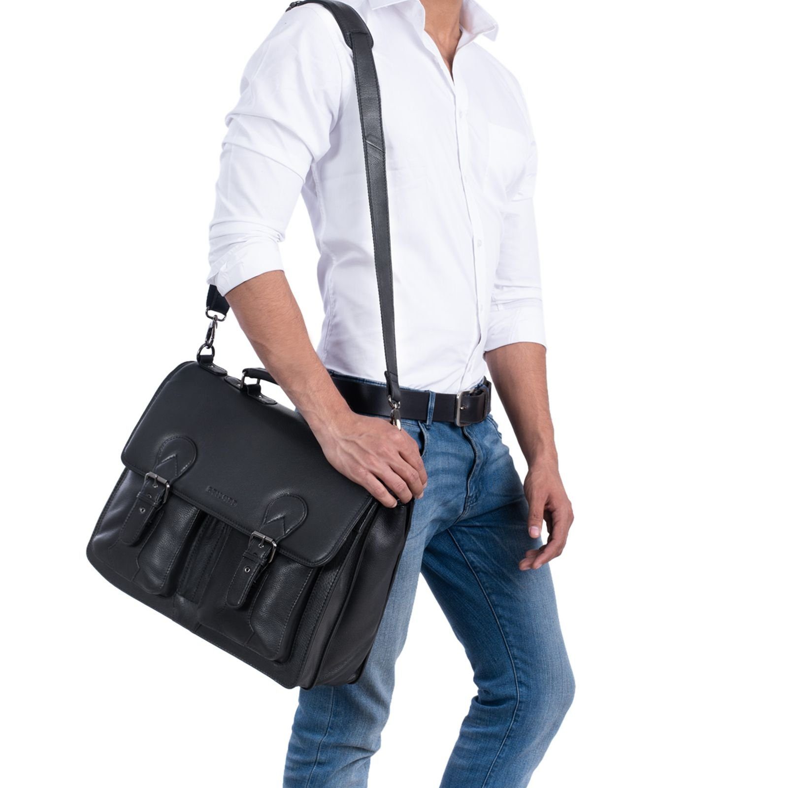 STILORD Aktentasche "Kronos" Aktentasche Herren Lehrertasche günstig online kaufen