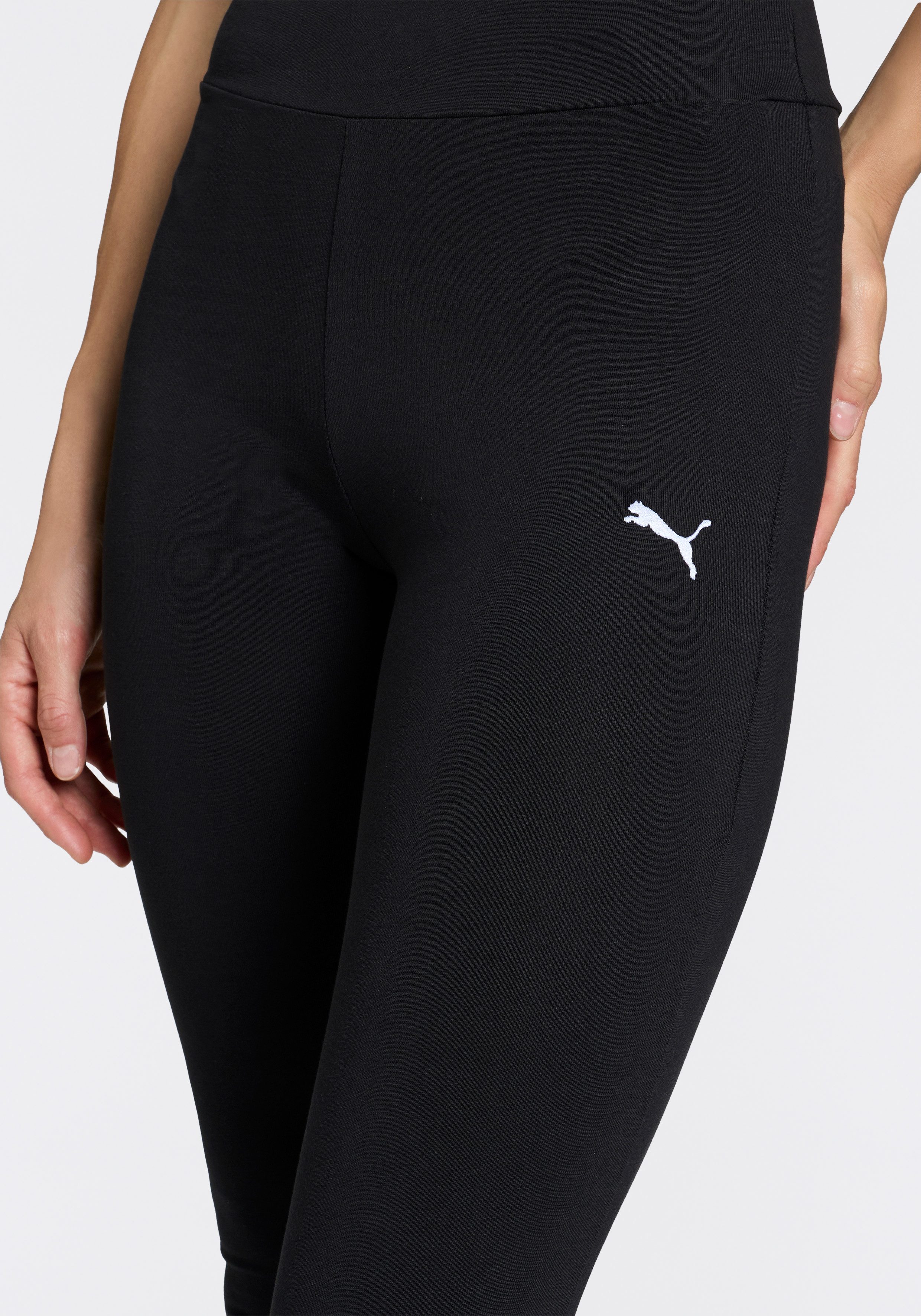 PUMA Leggings ESS HIGH-WAIST FLARED LEGGINGS ausgestellte Leggings, hoher Bund, für Sportmode und Streetwear