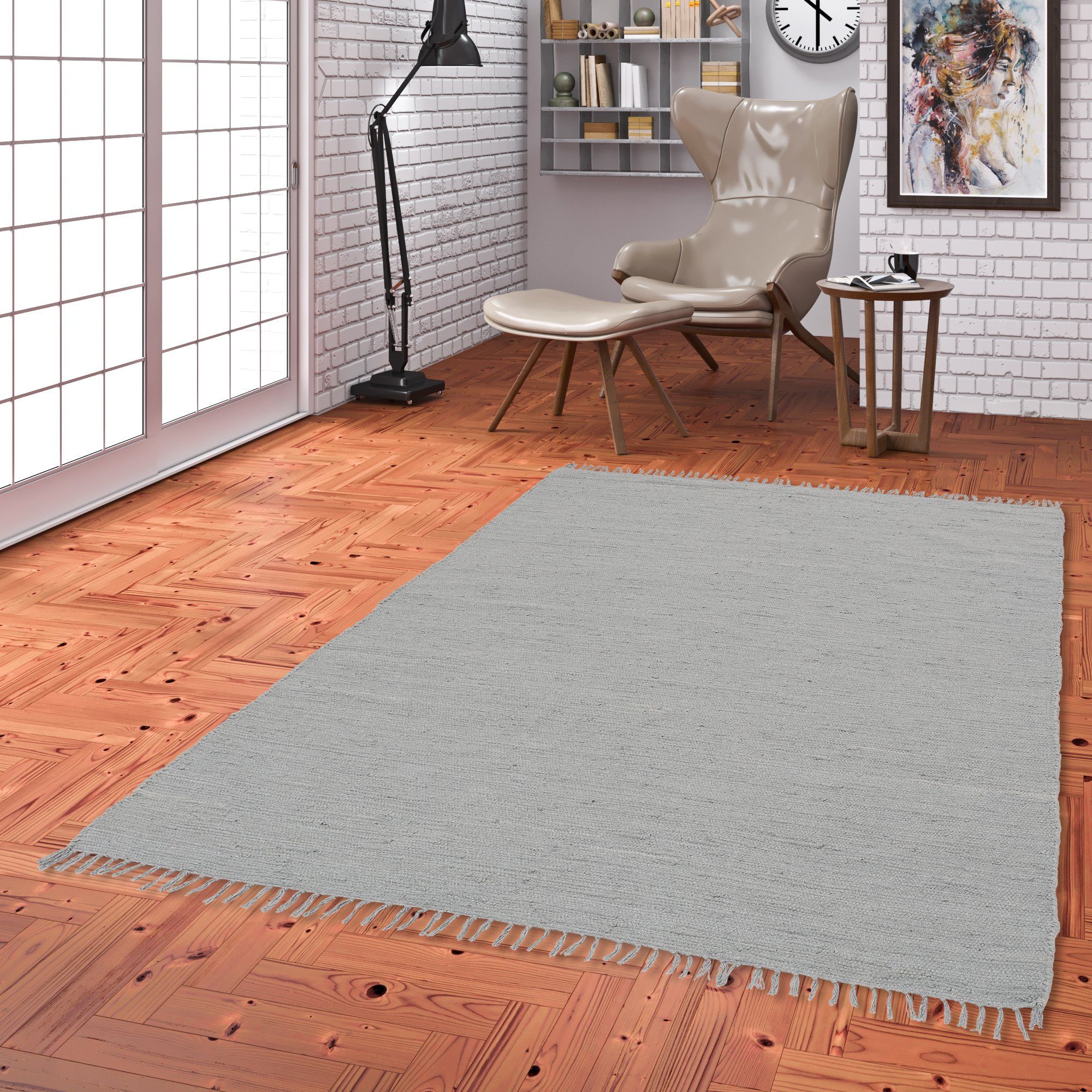 Pergamon Designteppich Baumwolle Natur Teppich Jolly Cotton, Rechteckig, Hö günstig online kaufen