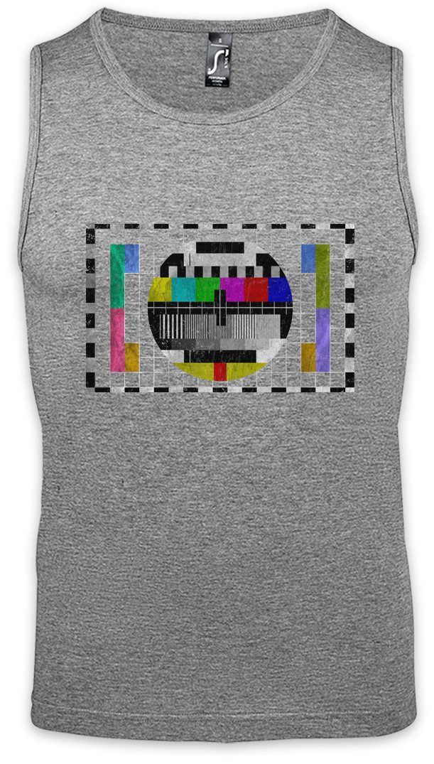 Urban Backwoods Tanktop Test Picture Vintage III Ärmelloses T-Shirt Testbild Retro Big Geek Triangle Bang Freak TBBT