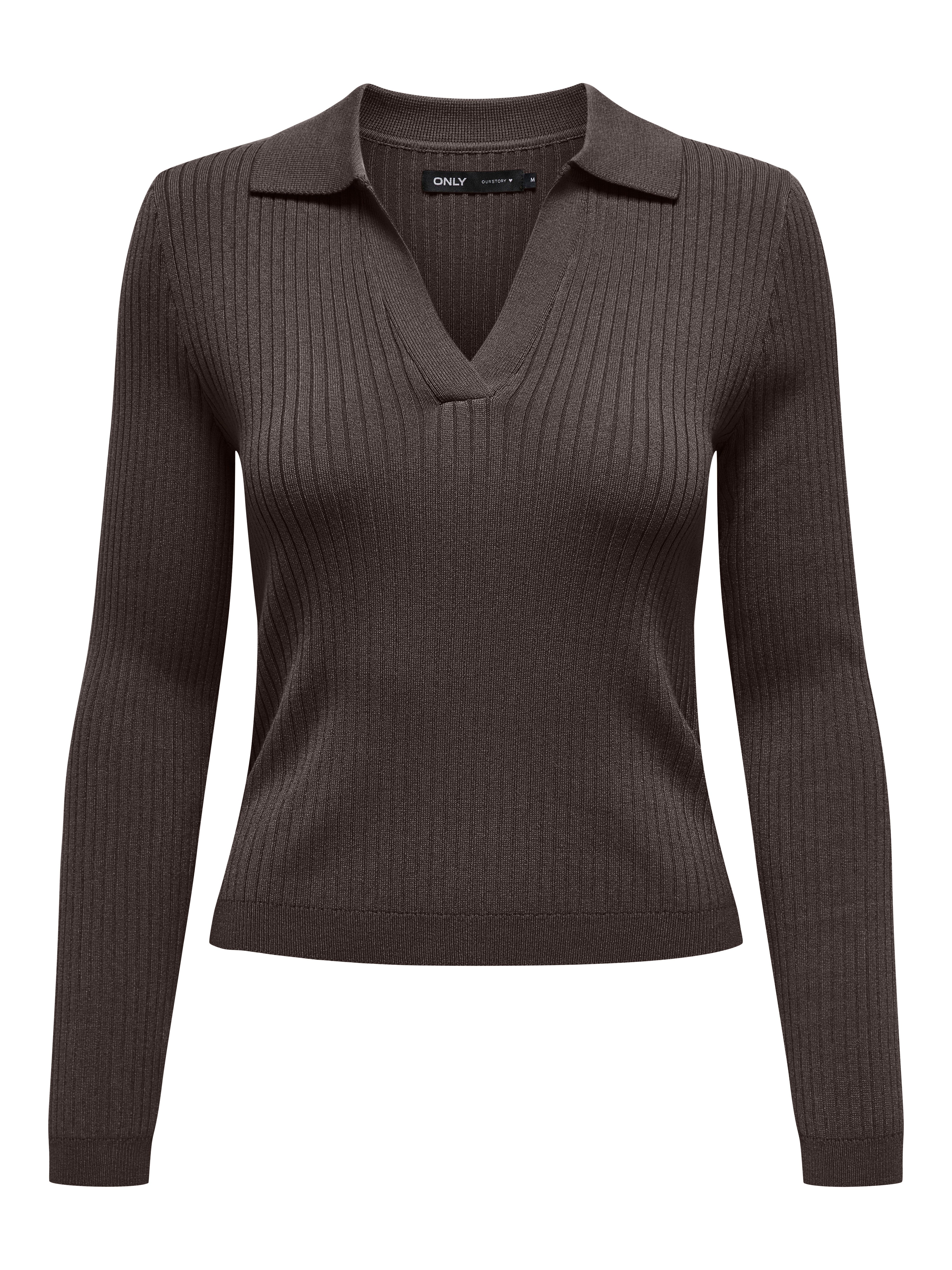 ONLY Polokragenpullover ONLKAYA LS POLO PULLOVER EX KNT Rippstrick