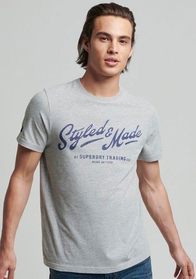 Superdry Rundhalsshirt VINTAGE SCRIPT STYLE WW TEE