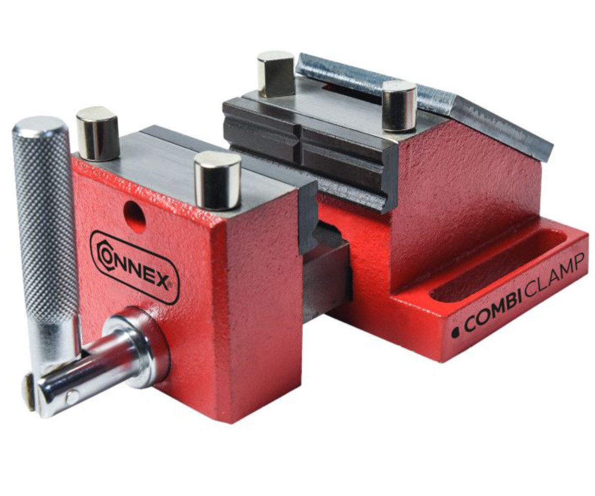 Connex Schraubstock Schraubstock 80mm Combiclamp mit Spannhörner