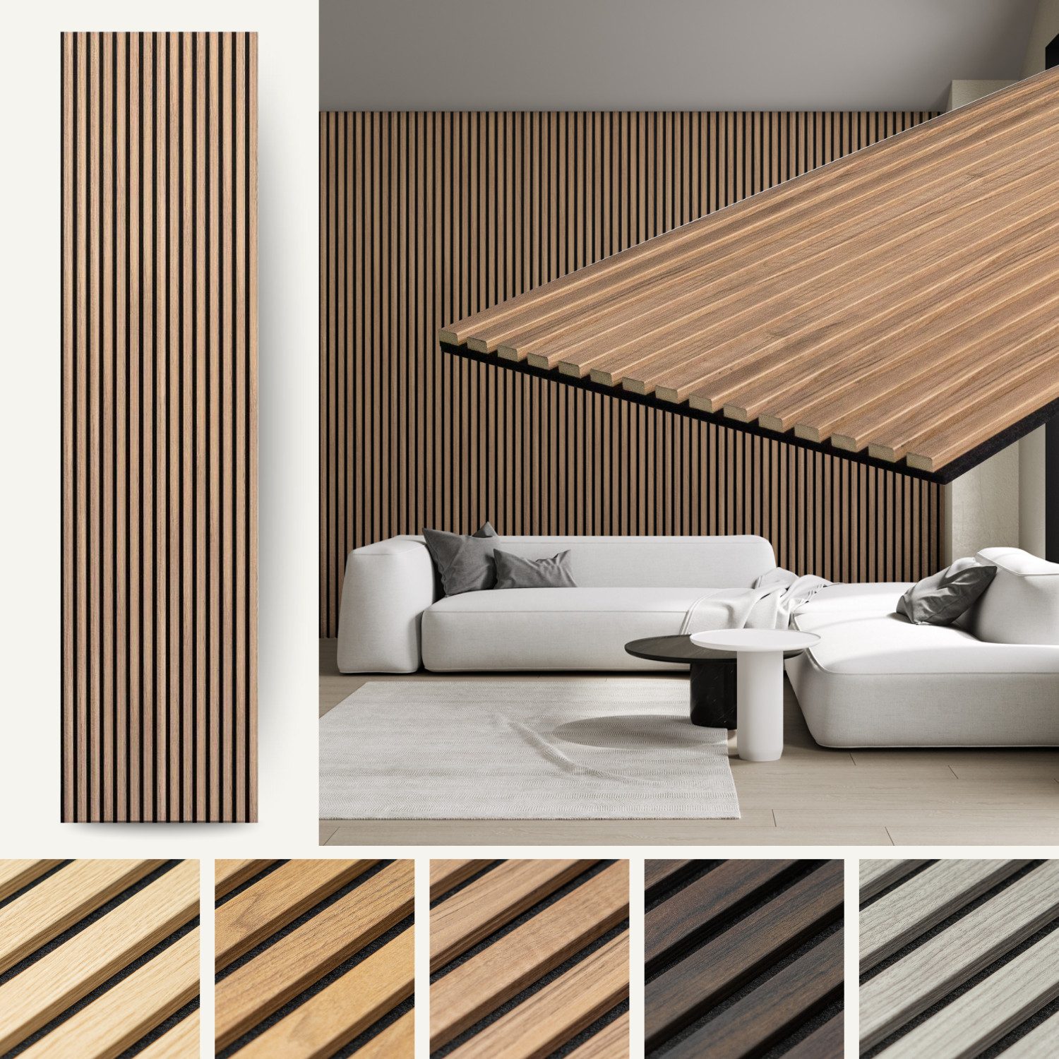 MTP Online-Shop GmbH Wandpaneel Walnuss - 240x60cm, Schallabsorption & mode günstig online kaufen