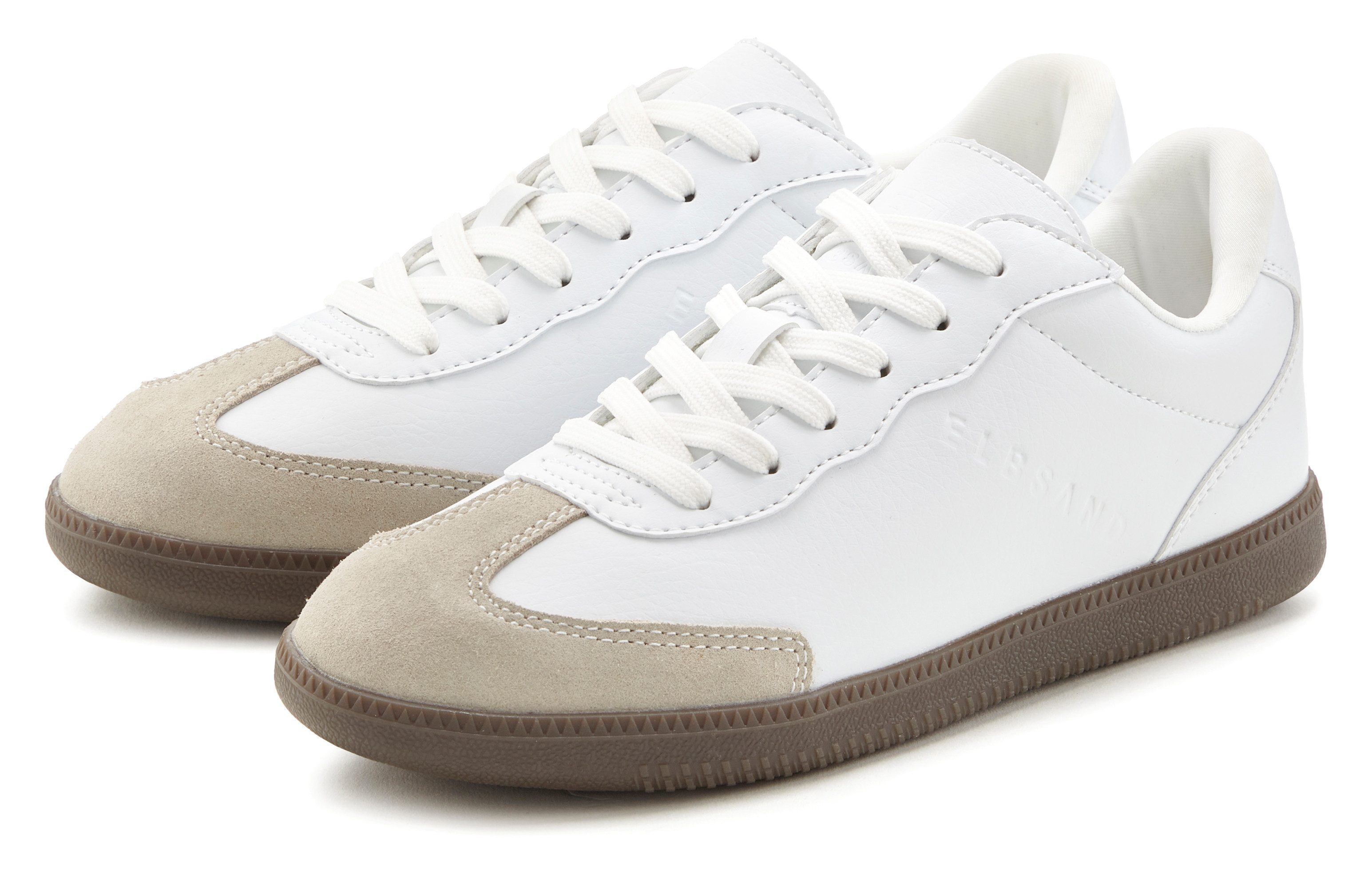 Elbsand Freizeitschuh Sneaker Retro Sneaker, Halbschuh, Schnürschuh mit Lederanteil Unisex