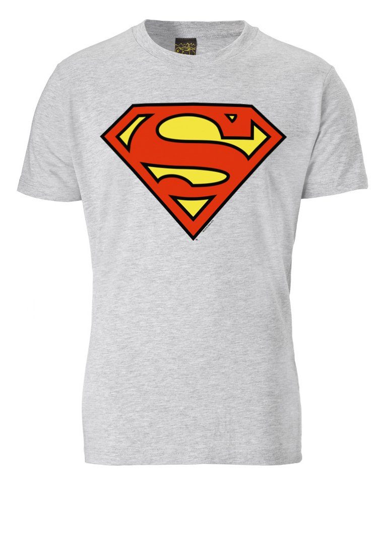 LOGOSHIRT Superhelden-Logo SUPERMAN T-Shirt LOGO mit -