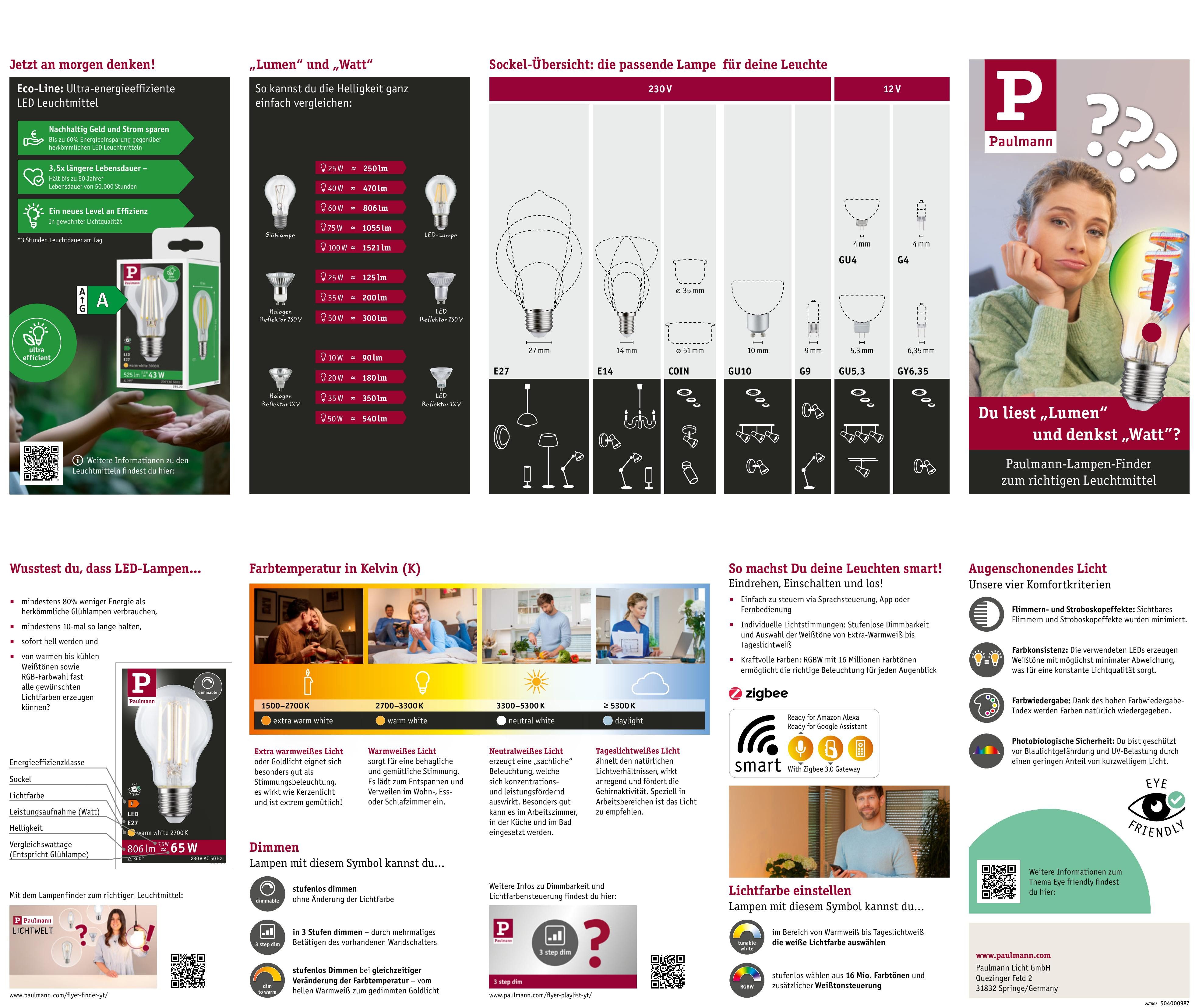 Paulmann LED-Leuchtmittel 9er Pack 5,5 W günstig online kaufen