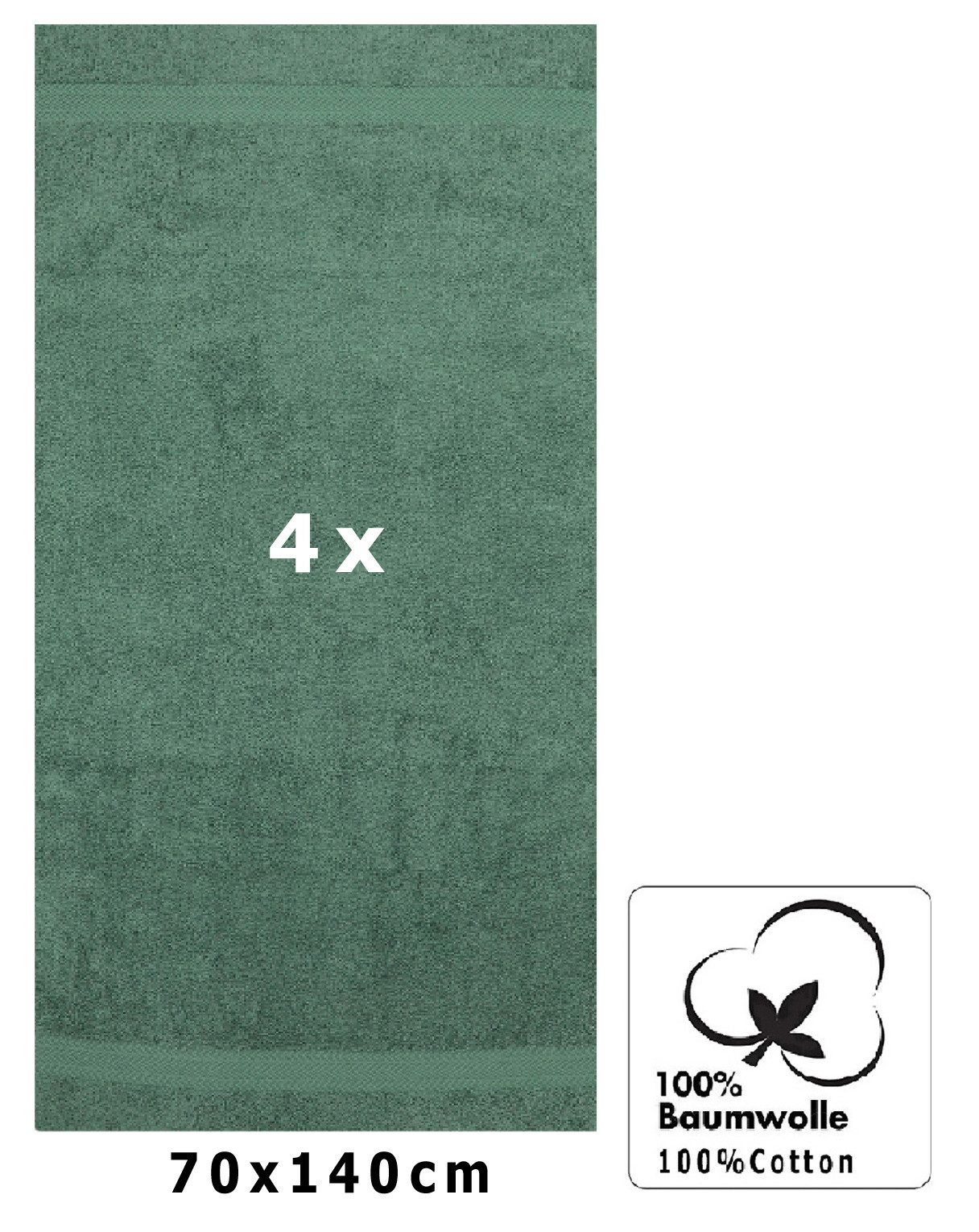 Betz Duschtücher 4 Stück Duschtücher 70x140 günstig online kaufen