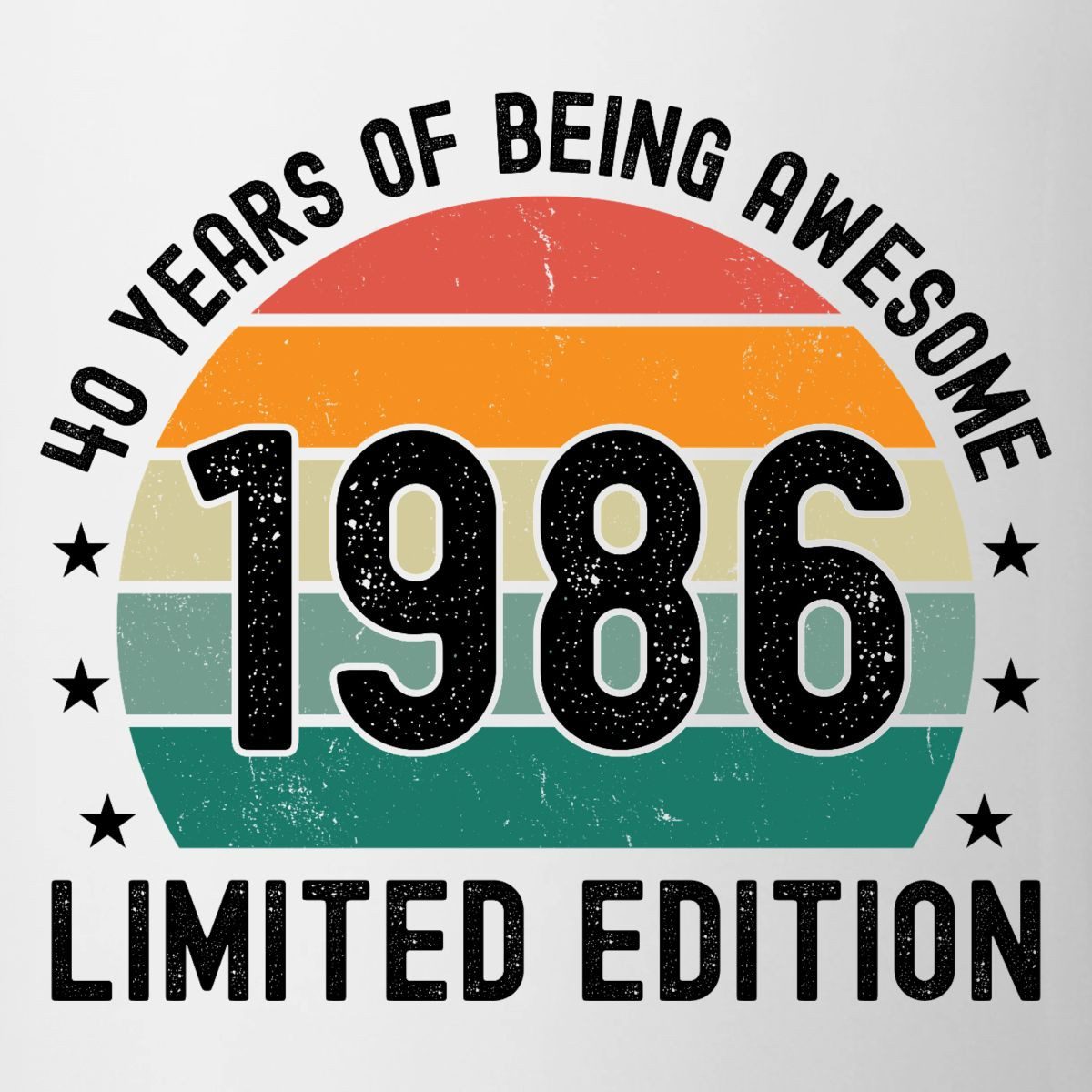 Spreadshirt Tasse 40 Years Of Being Awesome 1986 Limited Edition Tasse, Keramik