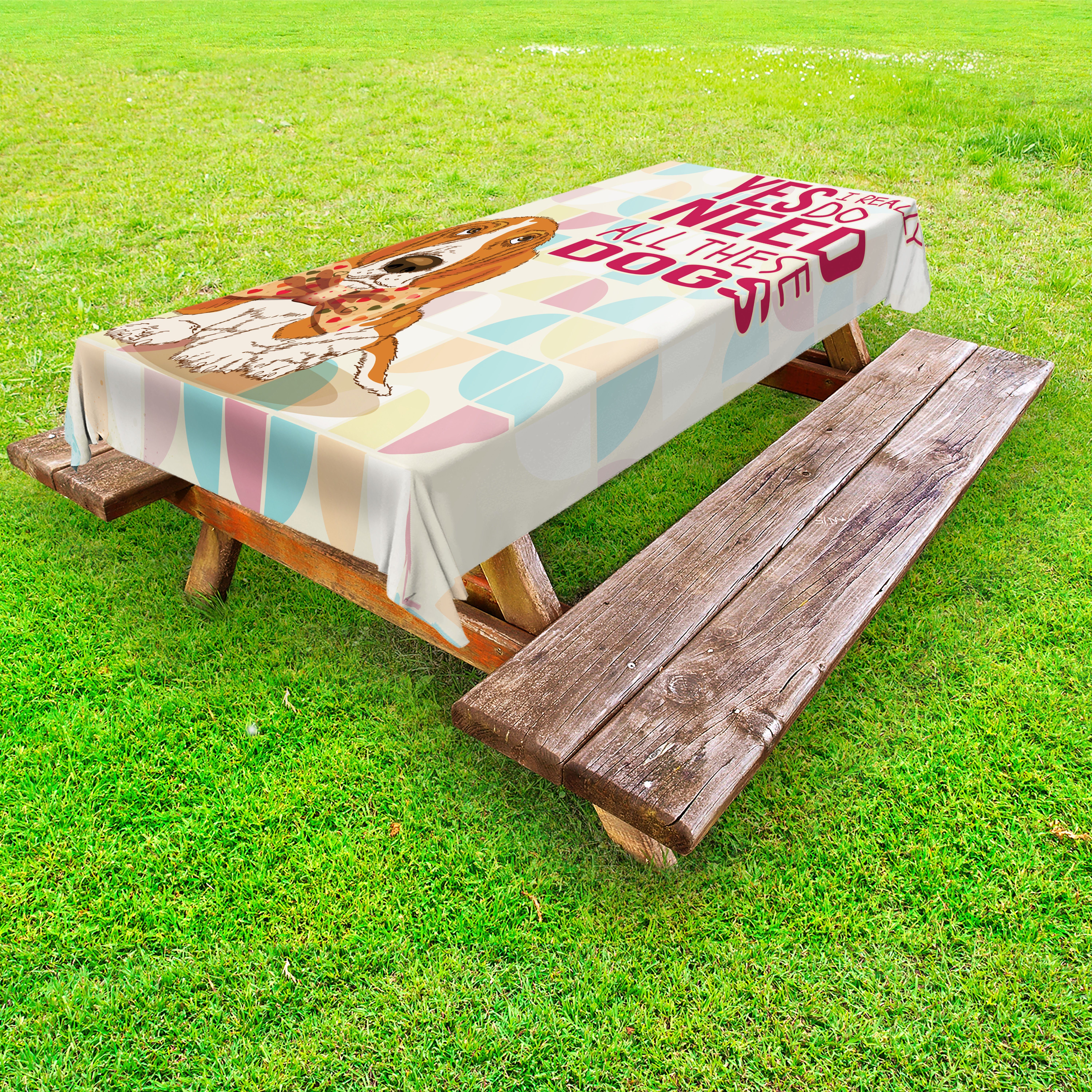 Abakuhaus Tischdecke dekorative waschbare Picknick-Tischdecke, Sprichwort Charming Tier Mit Fliege