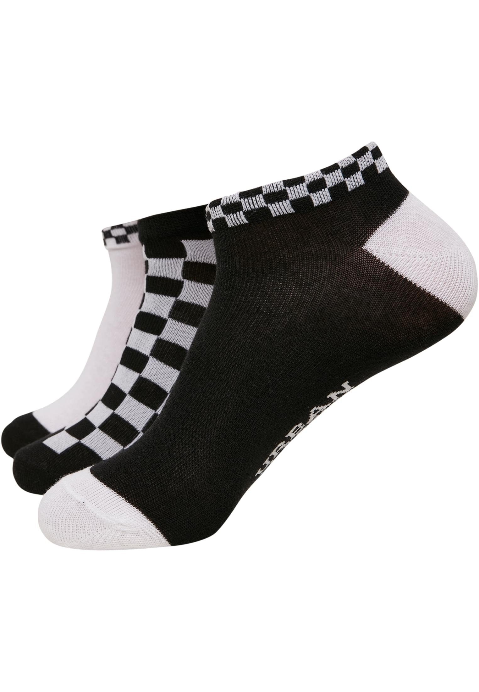 black/white URBAN 3-Pack Checks Accessoires Freizeitsocken Sneaker CLASSICS Socks (1-Paar)