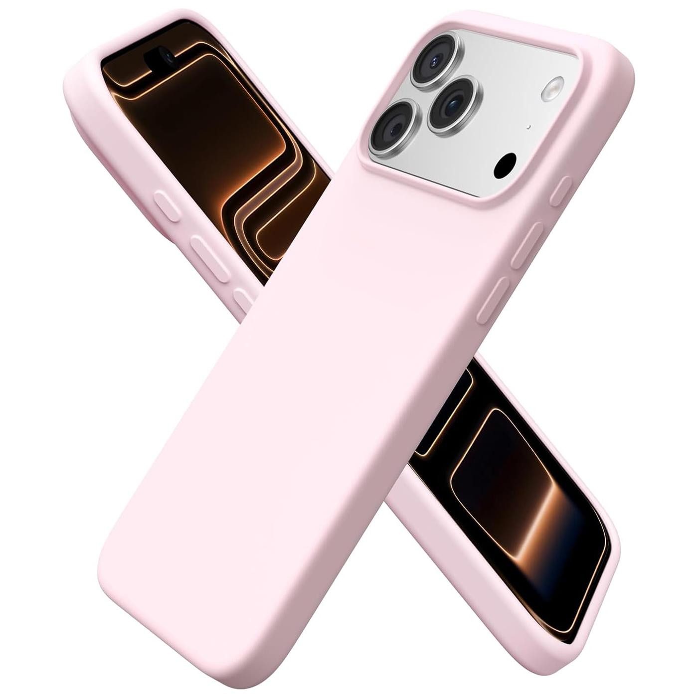 CoolGadget Handyhülle Silikon Case für das iPhone 17 Pro Slim TPU Cover, Weiche Schutz Hülle mit Innen Fleece aus Stoff Handy Tasche – Bild 4 von 5