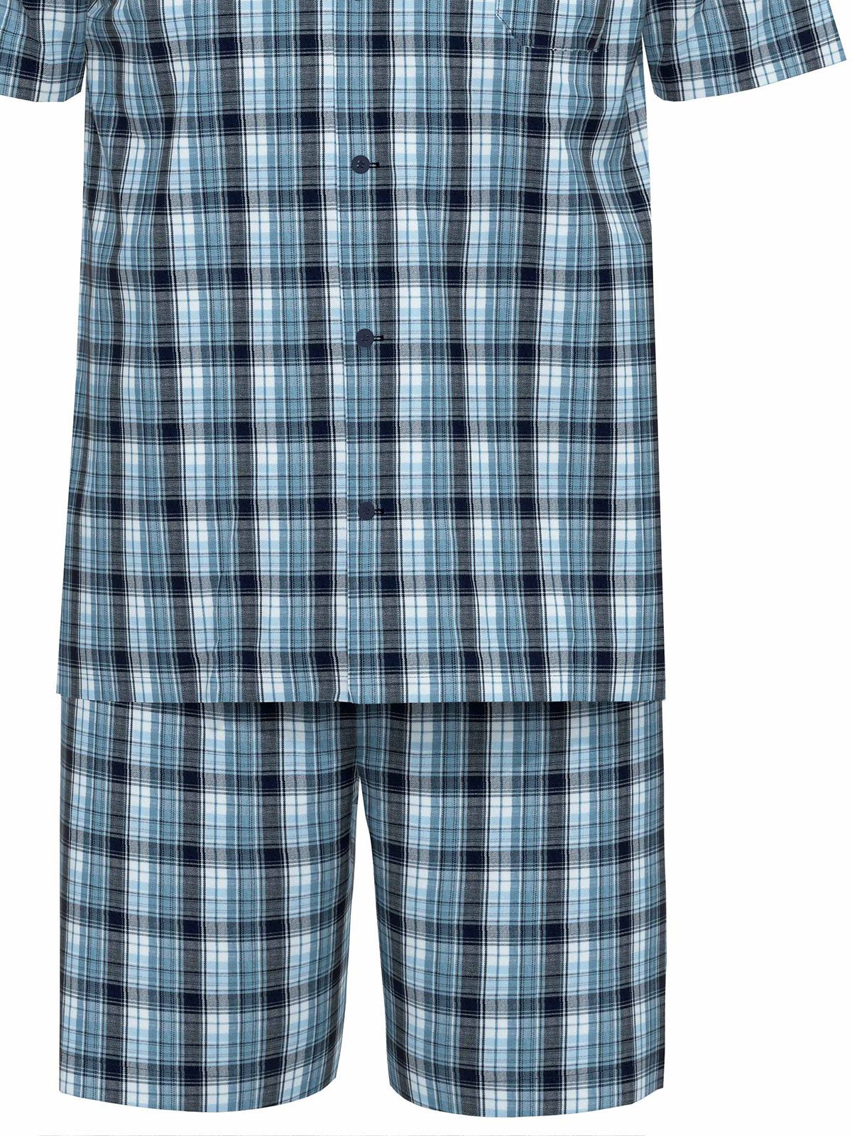 Seidensticker schwarze Rose Pyjama Herren Schlafanzug kurz (Stück, 1 tlg)