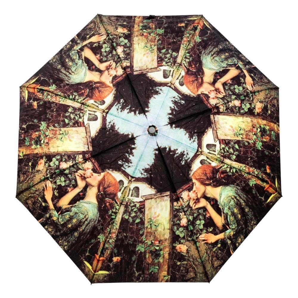 Luckyweather not just any other day Taschenregenschirm Regenschirm Motiv SWEET ROSES Taschenschirm