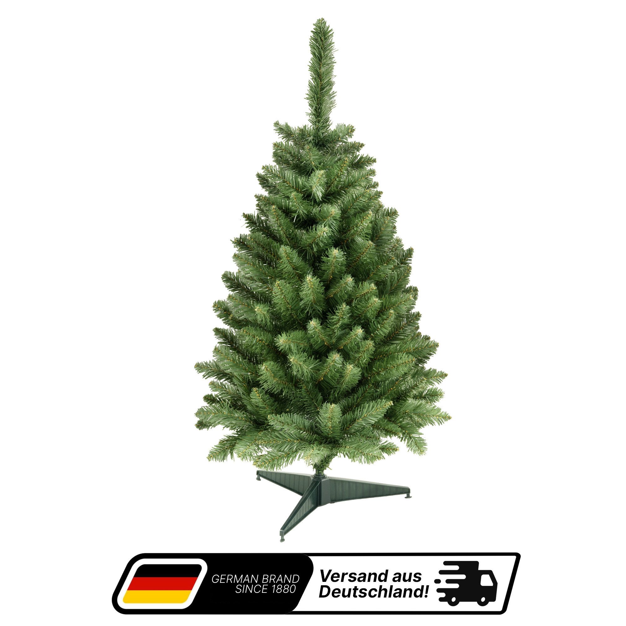 Aurelia Home Künstlicher Weihnachtsbaum Optional mit Beleuchtung 60/90/120/150/180/200/220cm, PVC, Nordmanntanne, Künstlicher Weihnachtsbaum, naturgetreu und individuell dekorierbar